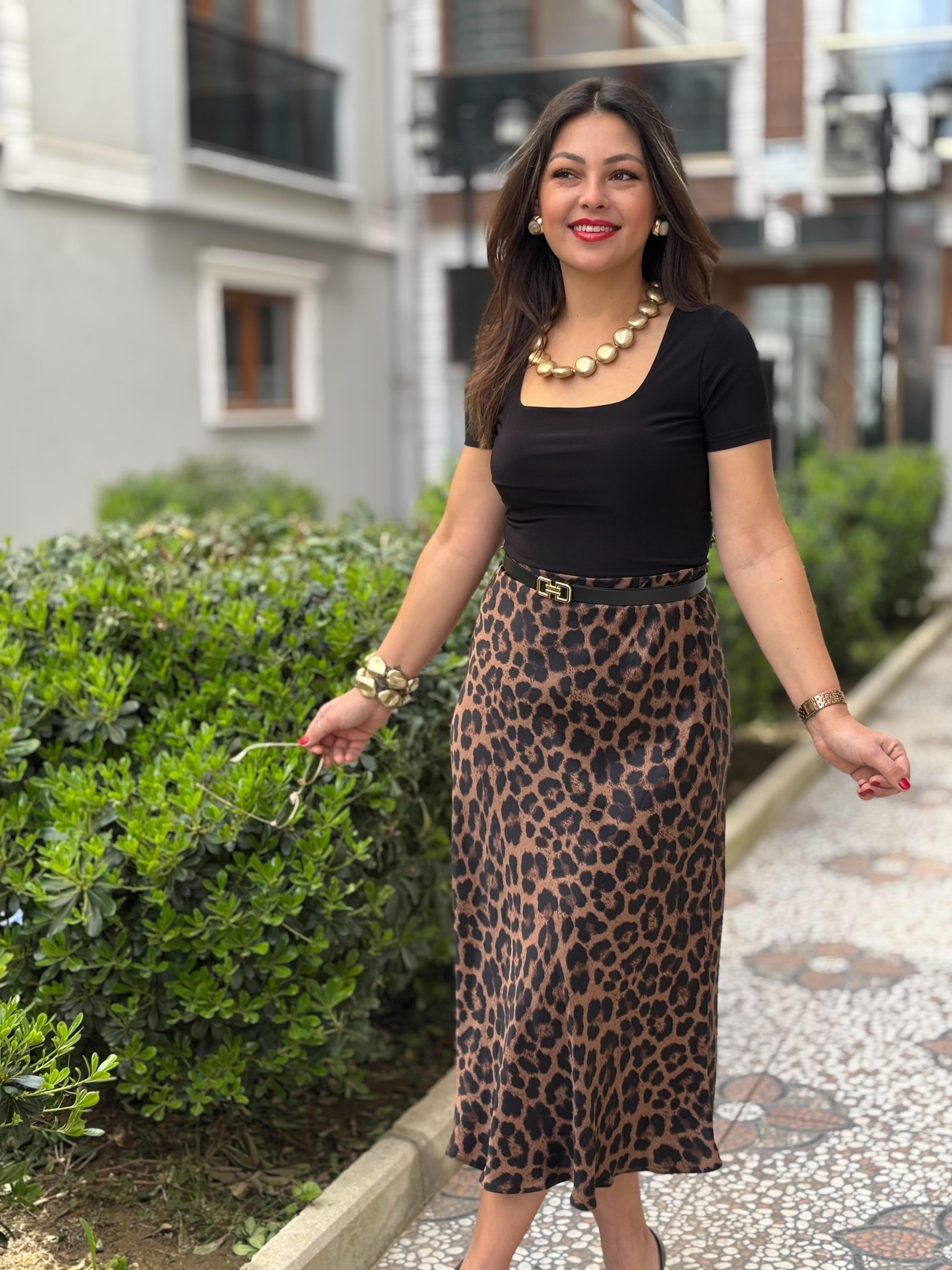 Leopar Saten Etek