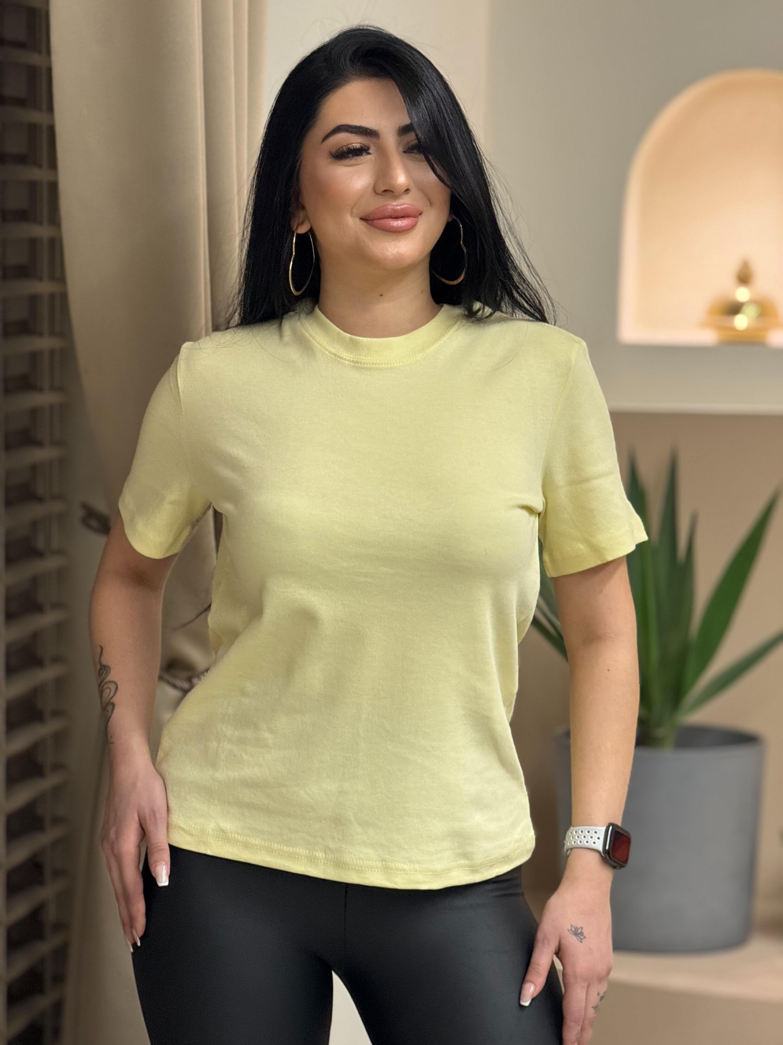 Massi Basic Tişört Sarı 