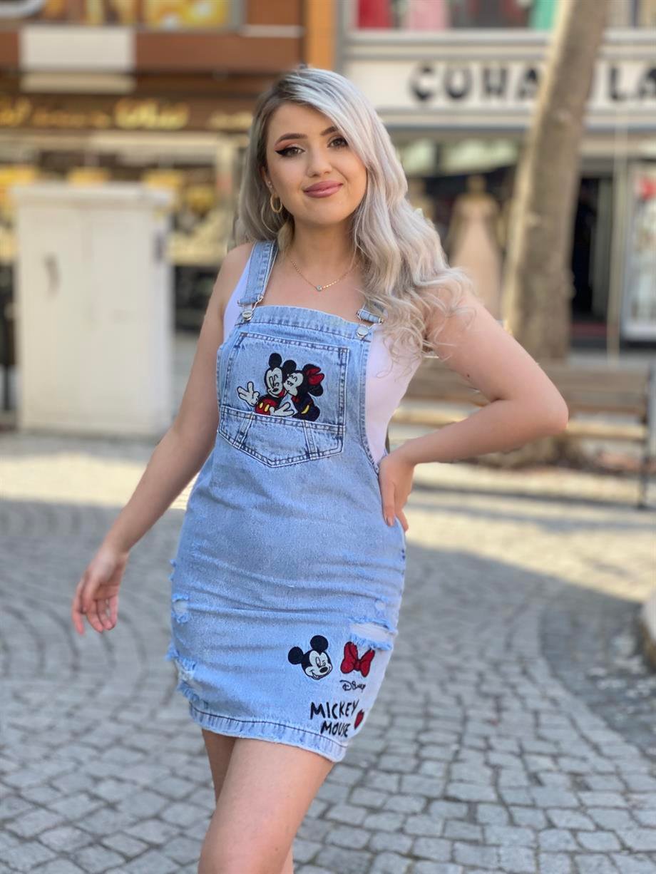 Minnie Mouse Salopet Elbise 