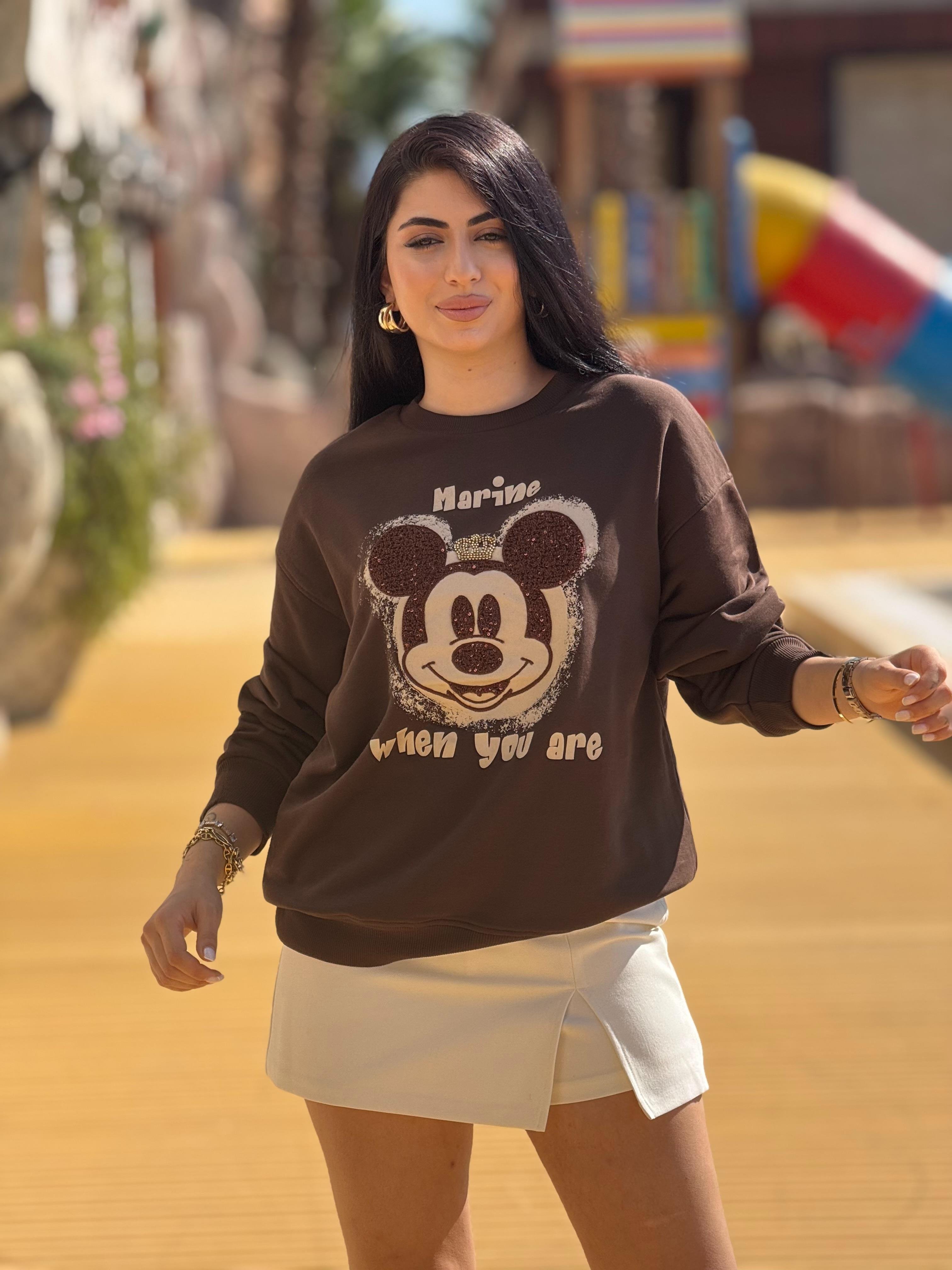 Mouse Sweat 2 İplik Kahve