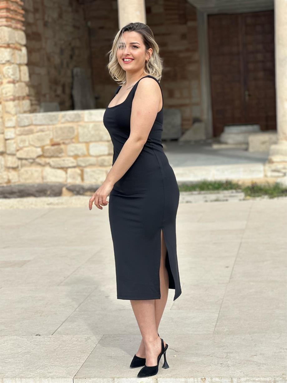 Orijinal Marka Sandık Yaka Elbise