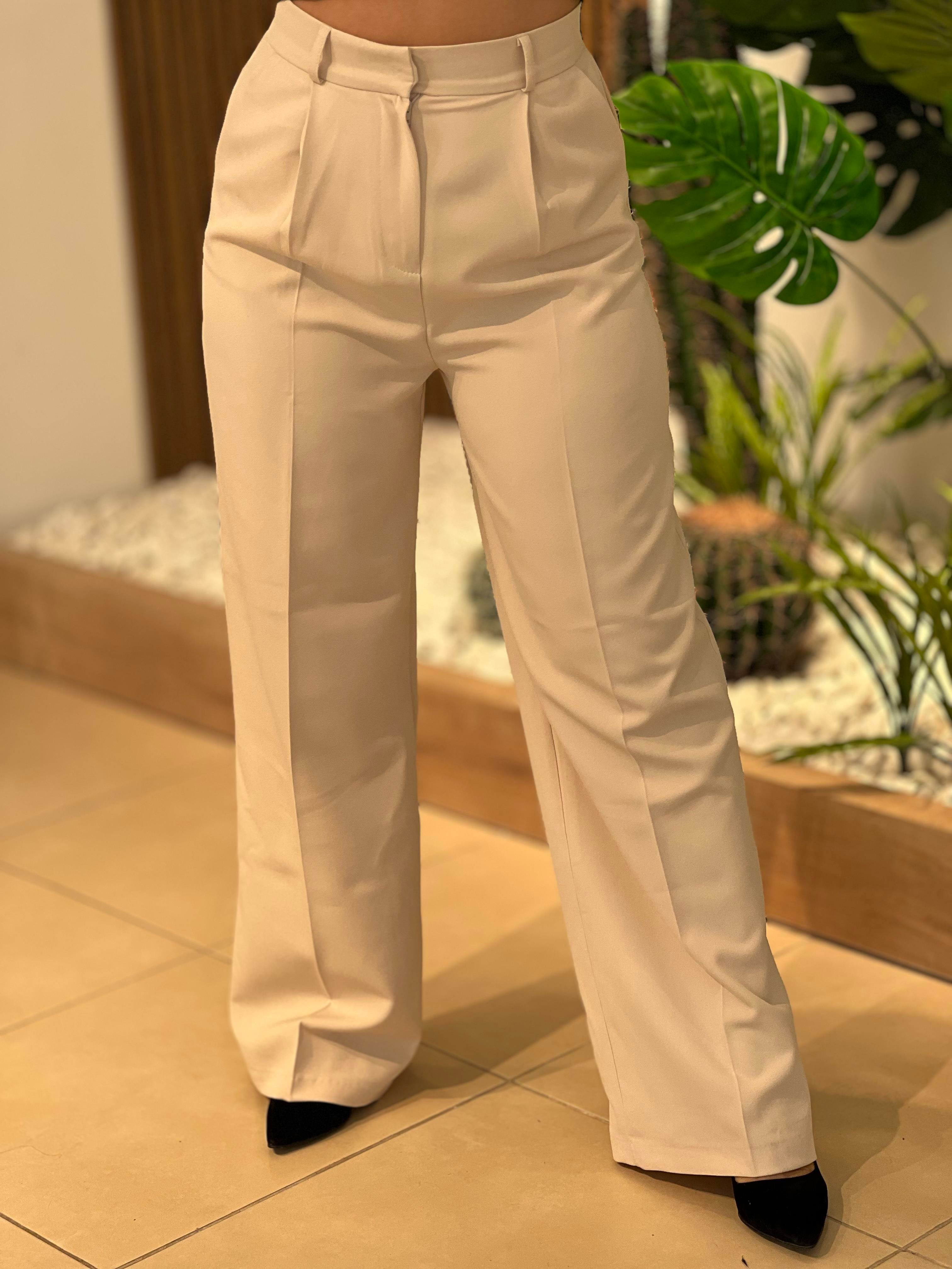 Orj Marka Ekru Palazzo Pantalon
