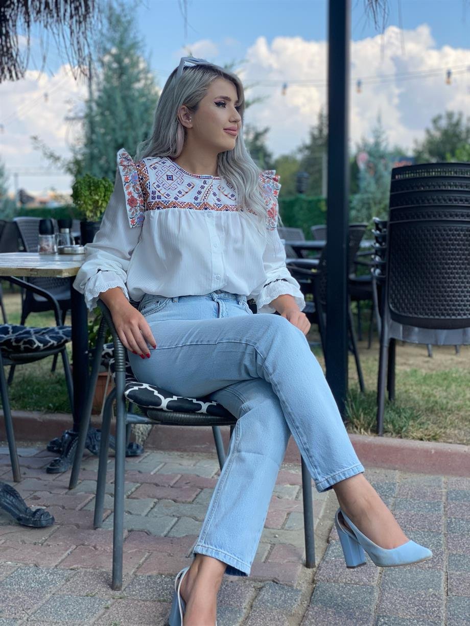 Orjinal Marka Buz Mavi Jean 