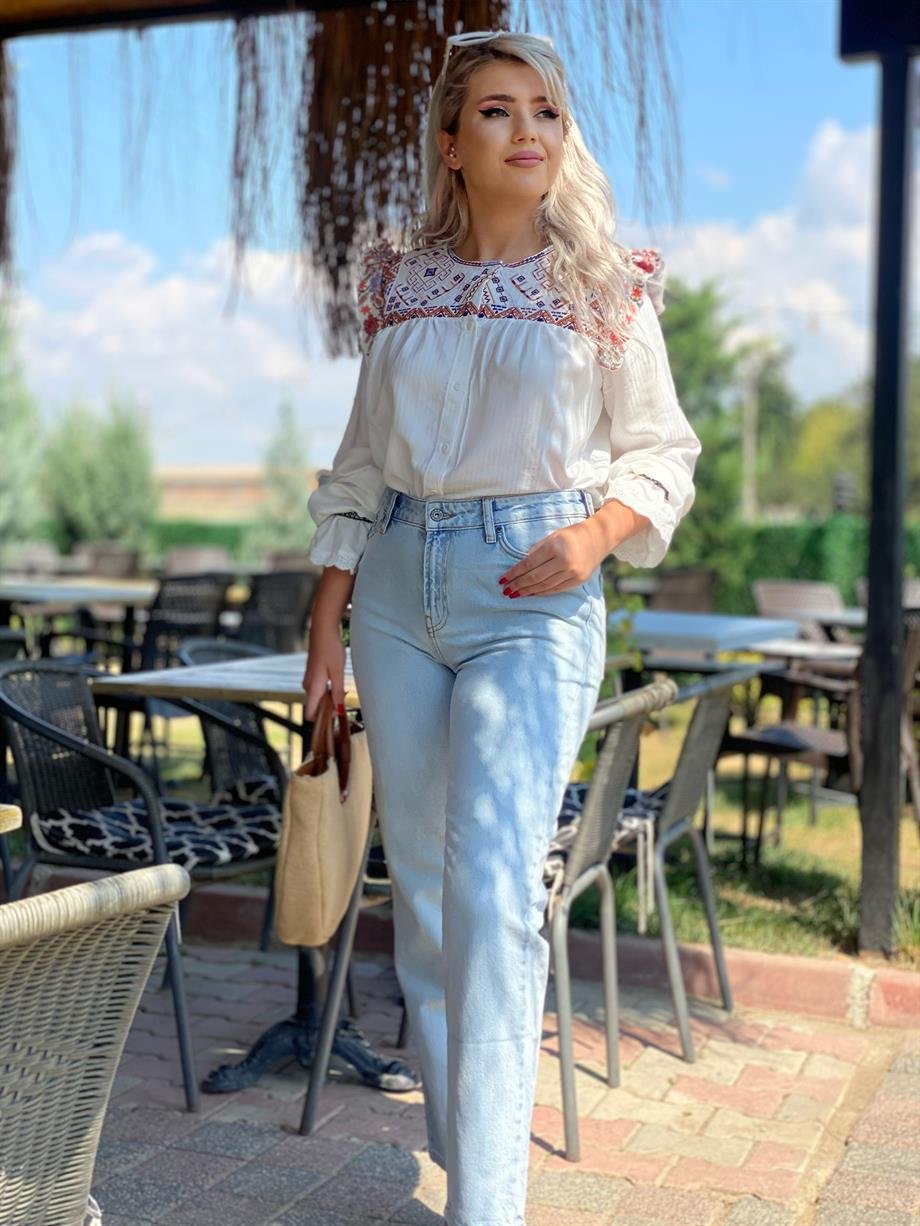 Orjinal Marka Buz Mavi Jean 