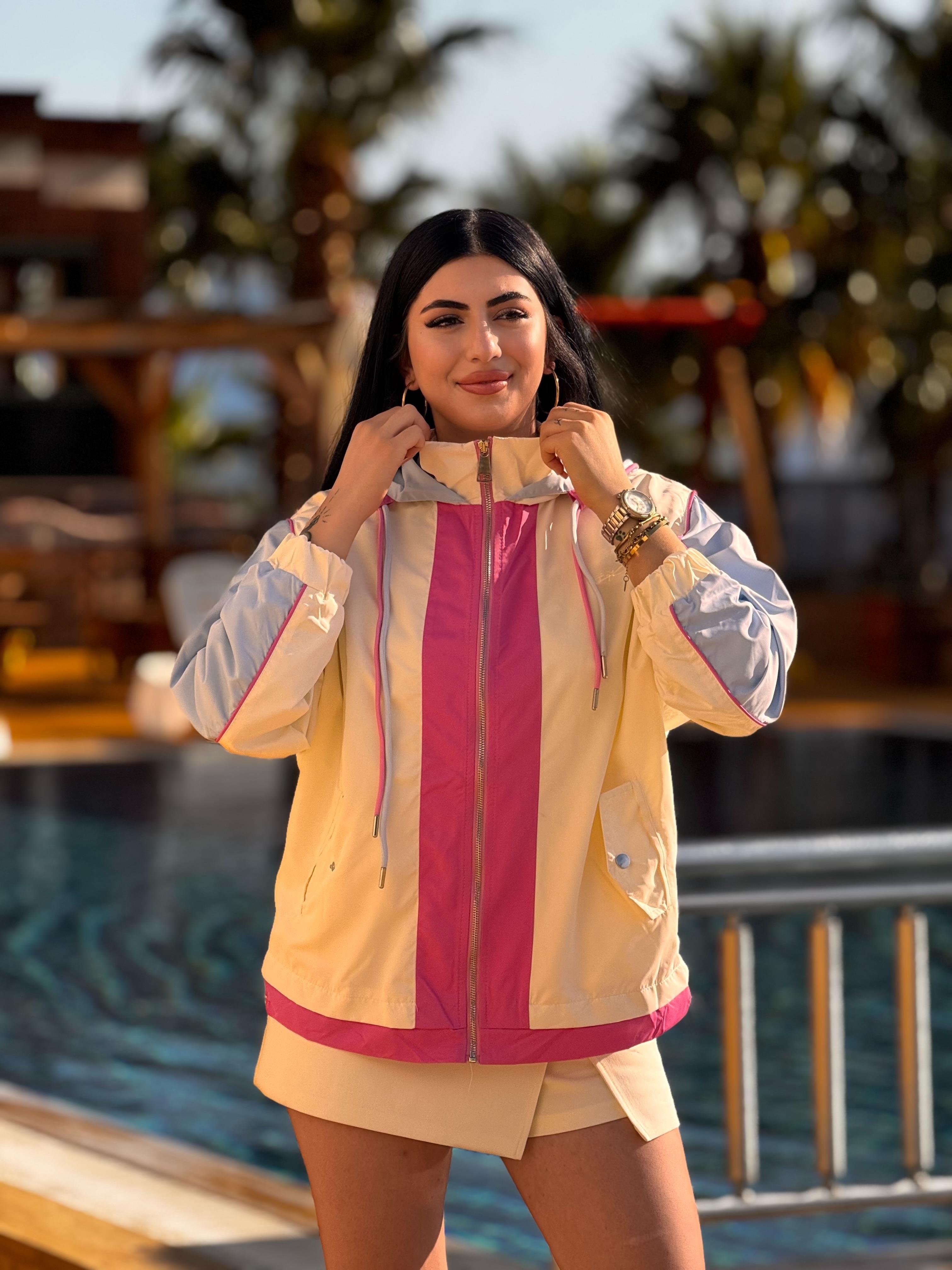 Premium Kalite Krem Biyeli Yağmurluk
