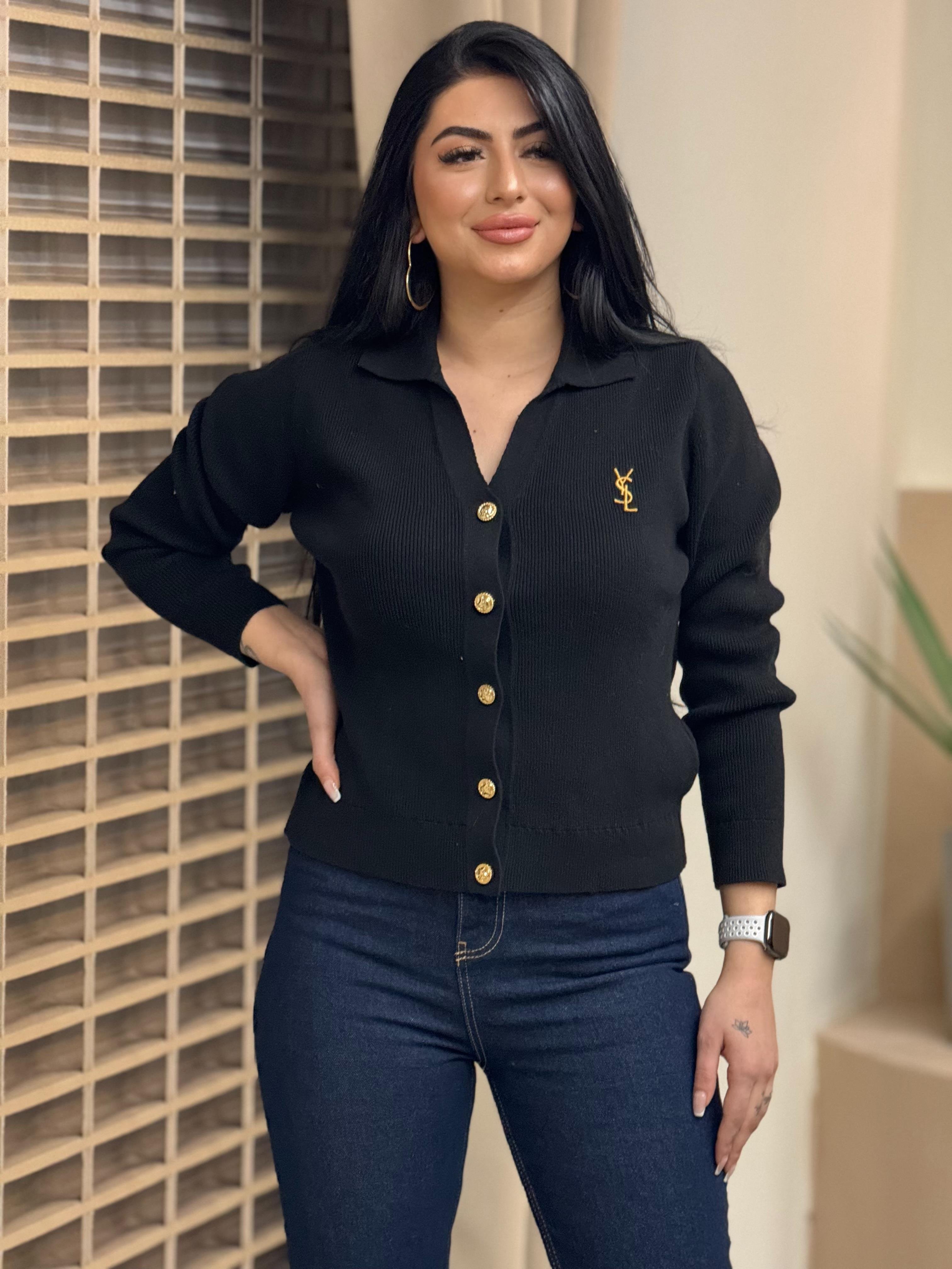 Premium Kalite Ysl Hırka Siyah