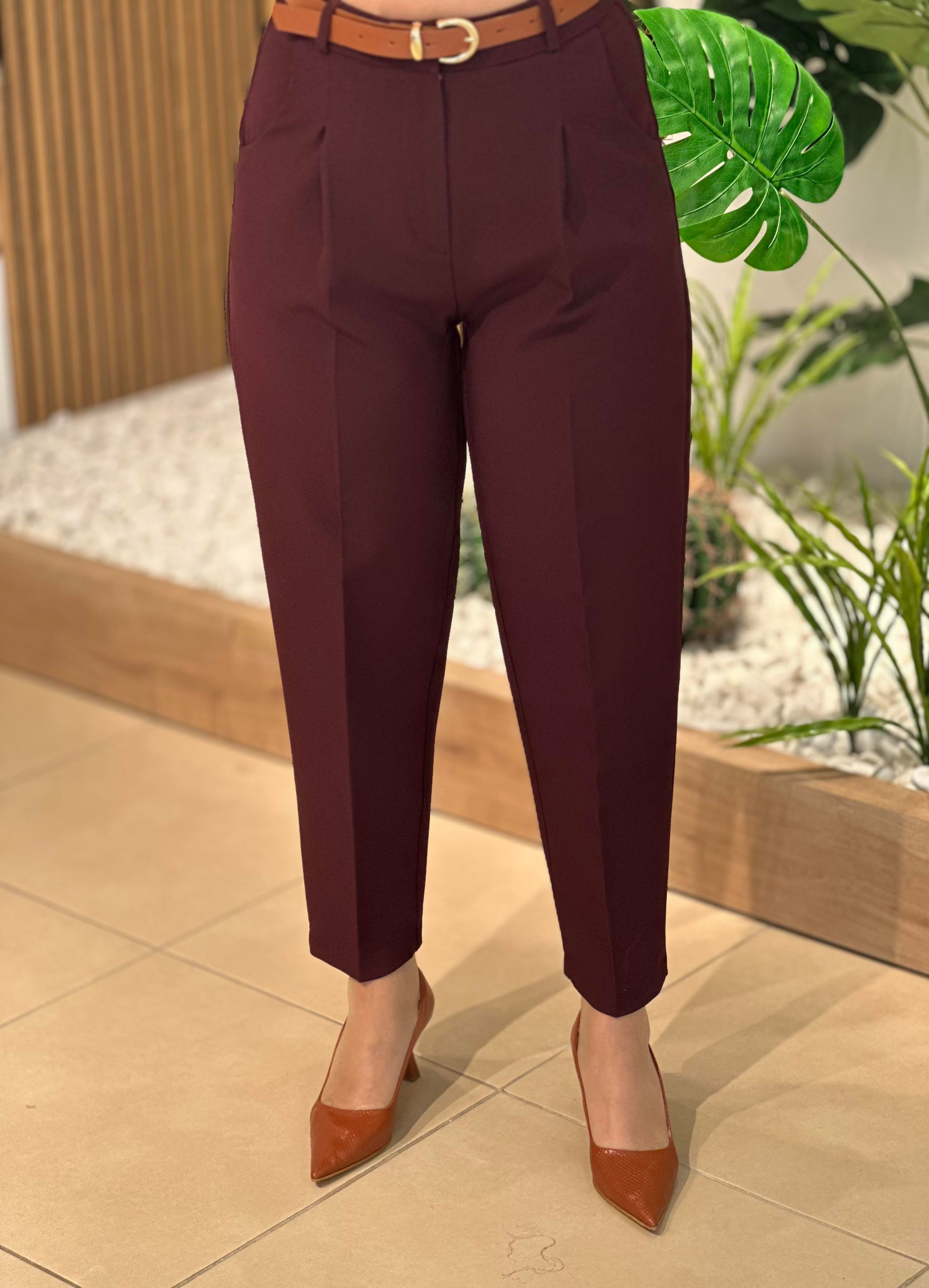 Premium Mürdüm Havuç Pantalon 