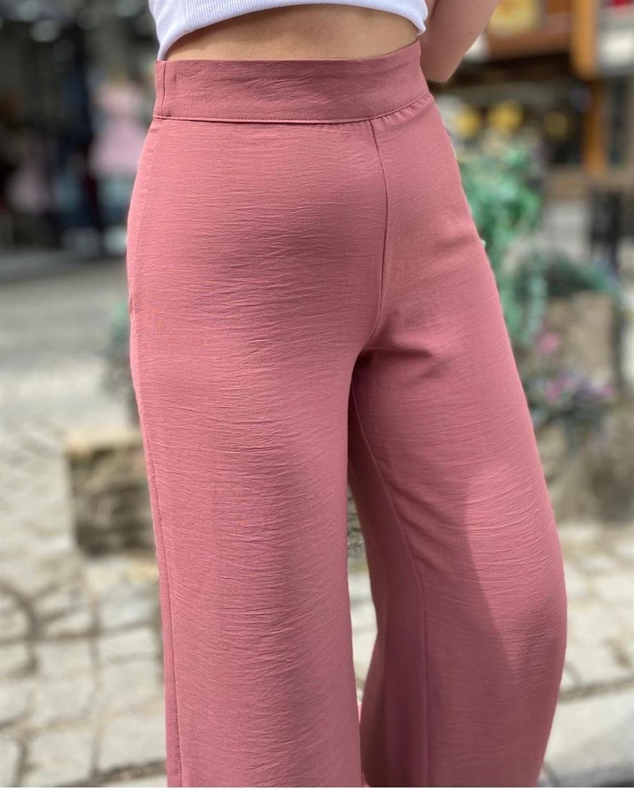 Pudra Ayrobin Keten Palazzo Pantalon 