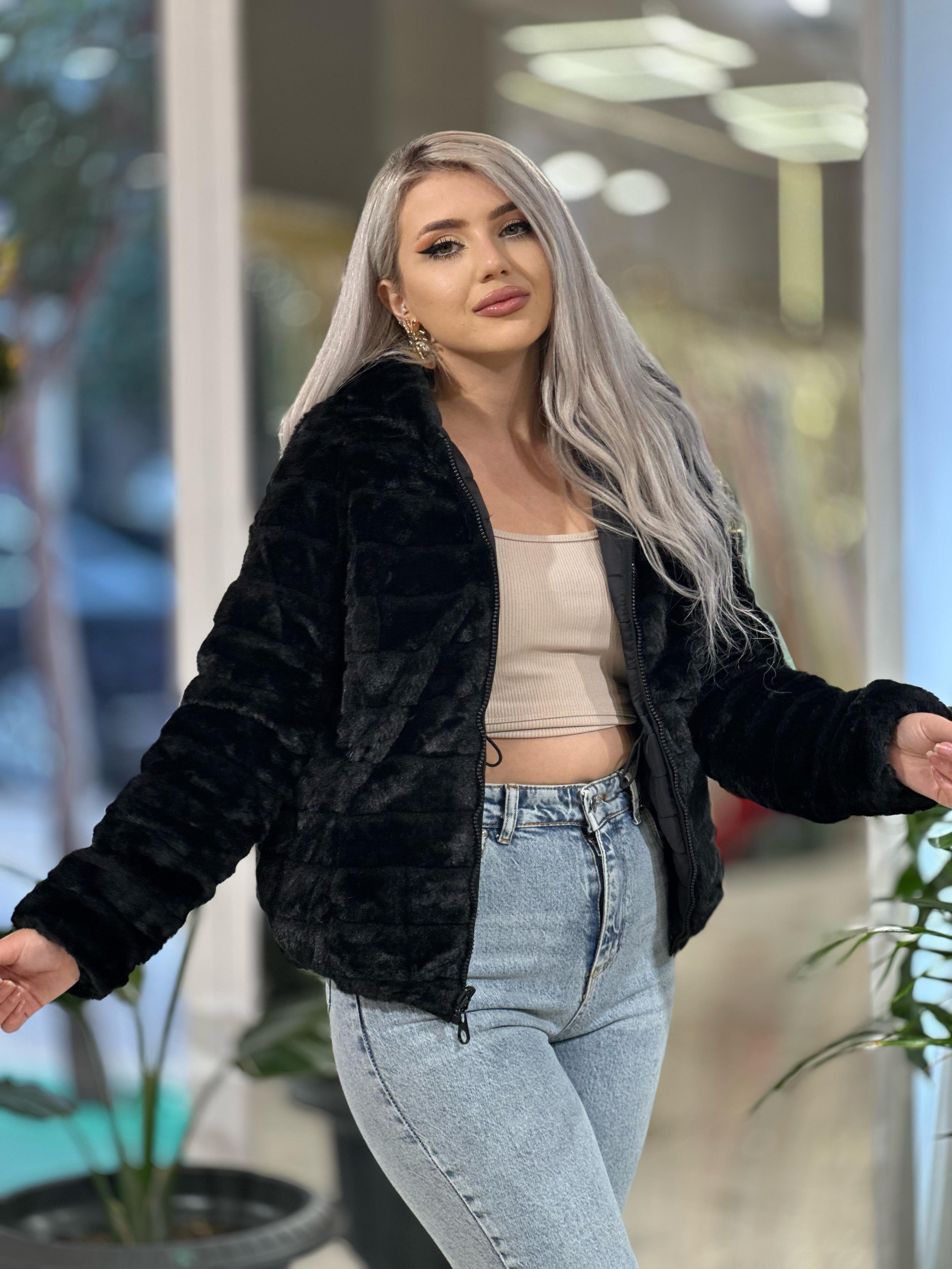 Robin Çift Taraflı Kürklü Mont