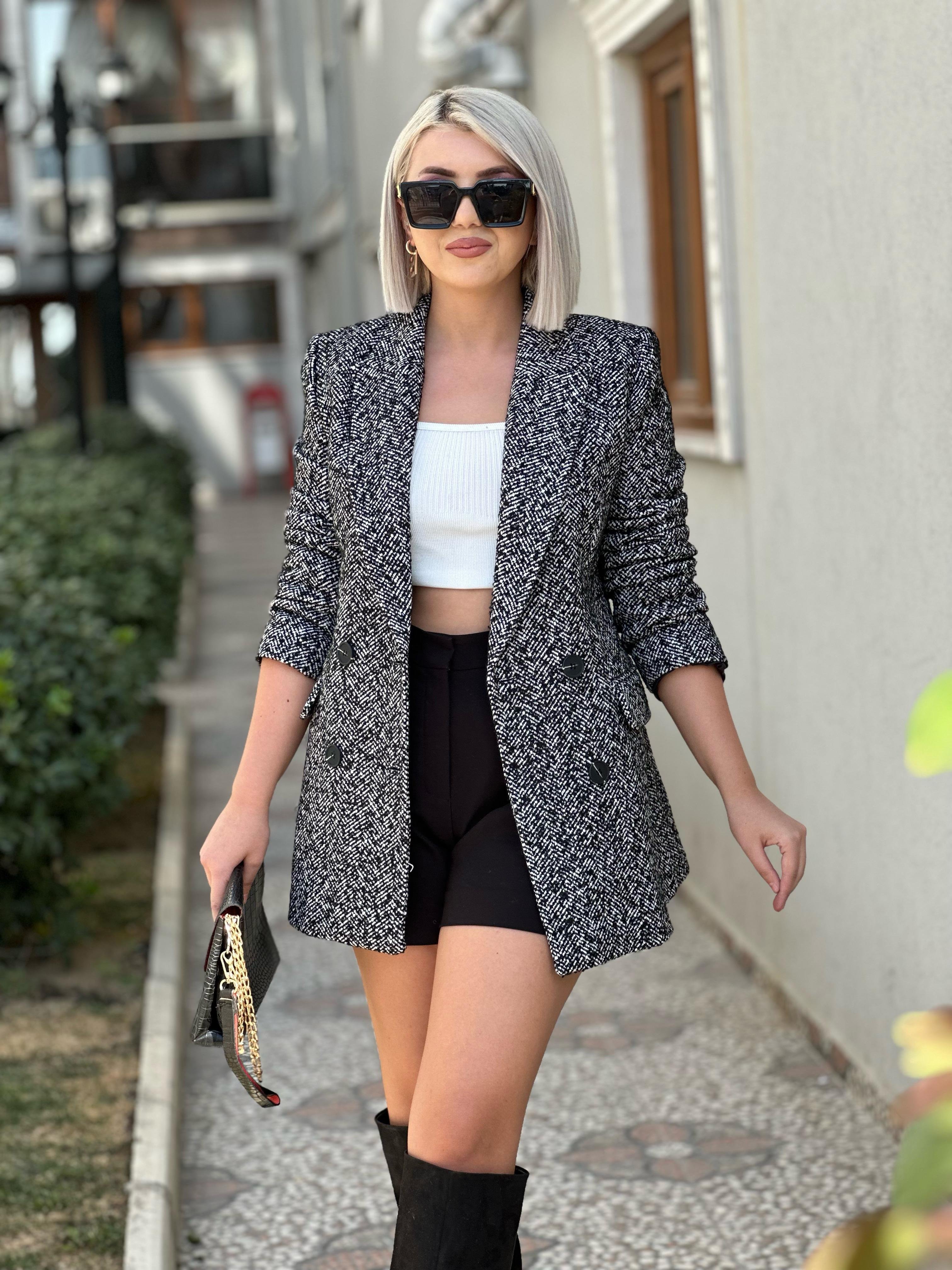 Robin Gri Blazer Ceket