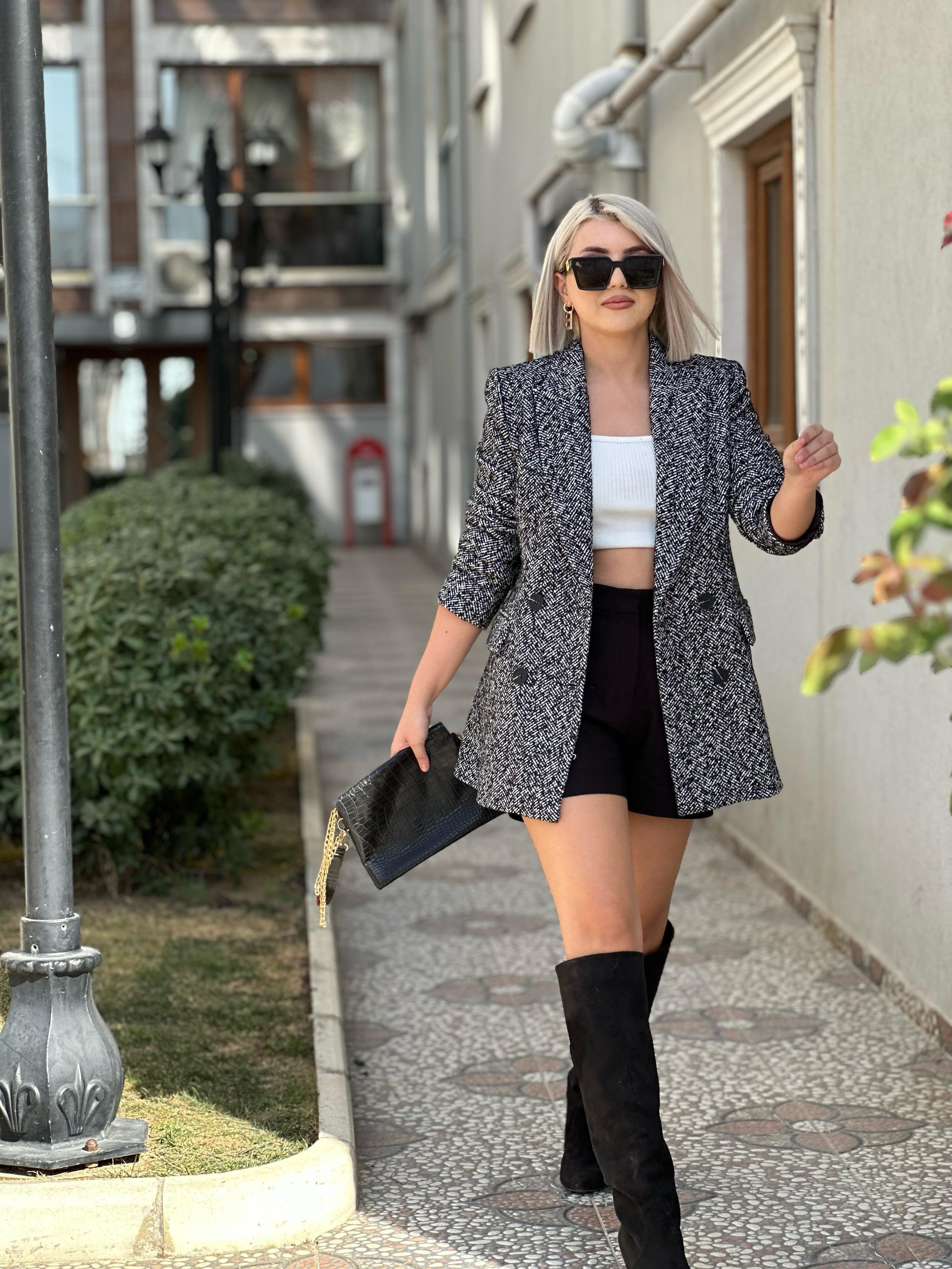 Robin Gri Blazer Ceket