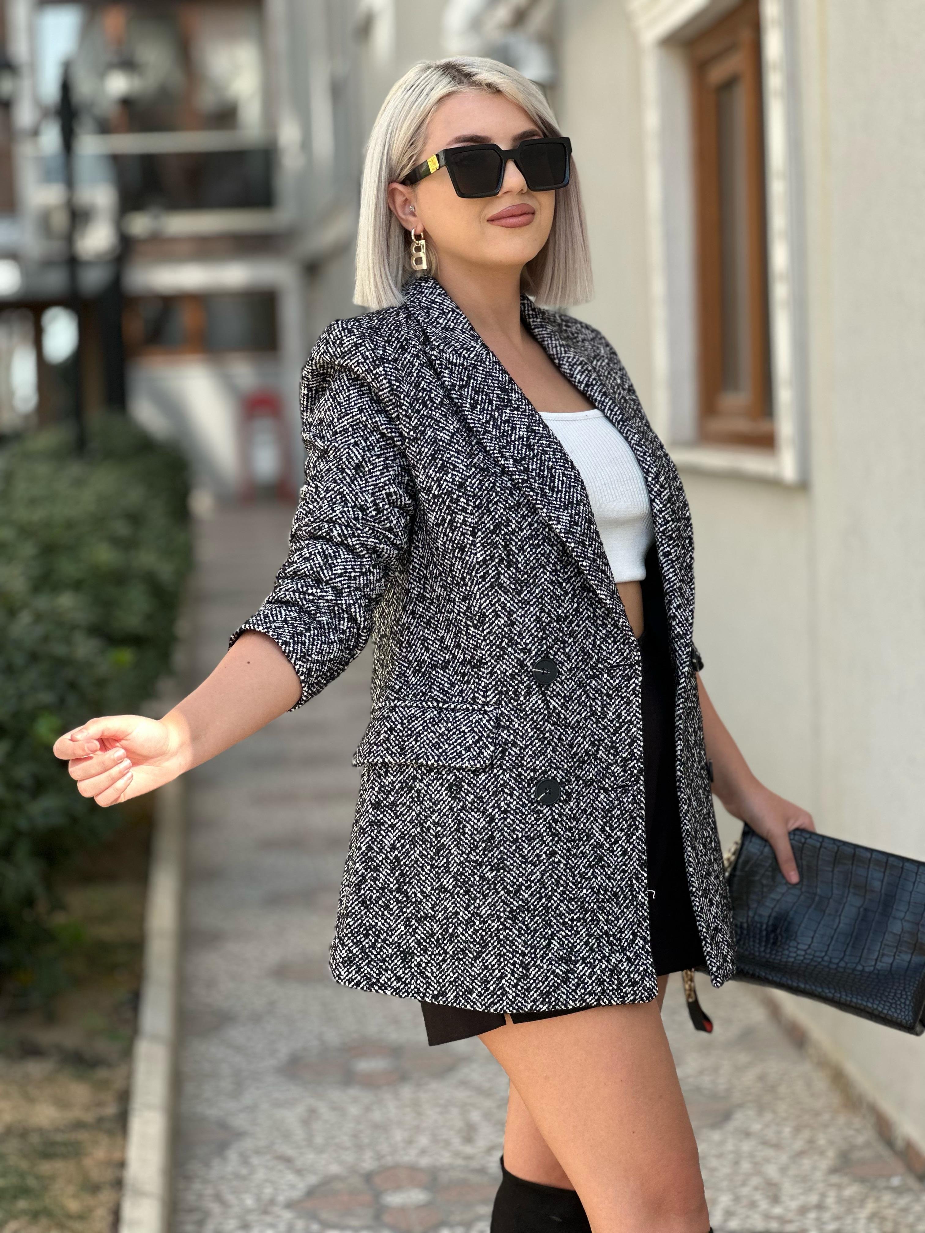 Robin Gri Blazer Ceket