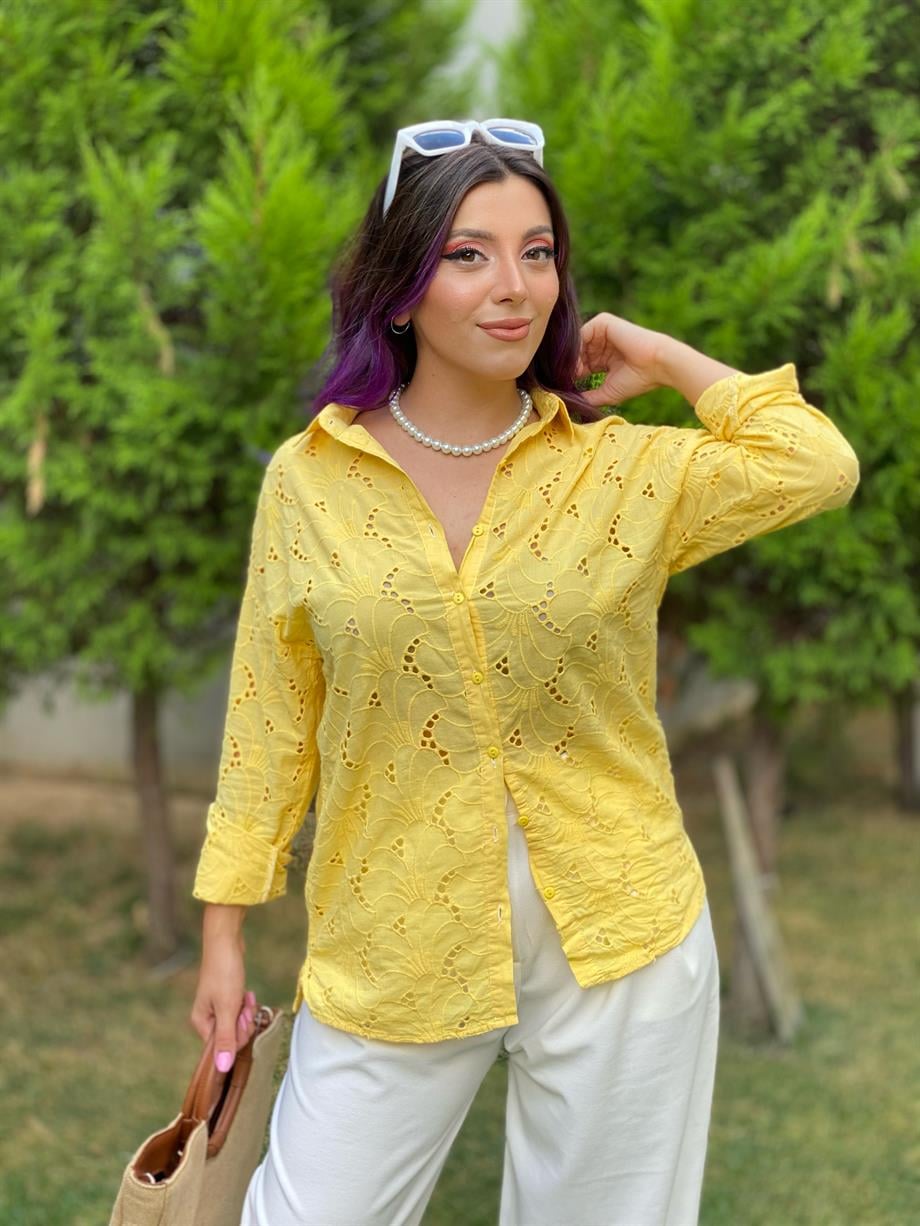 Sarı Fisto Gömlek 