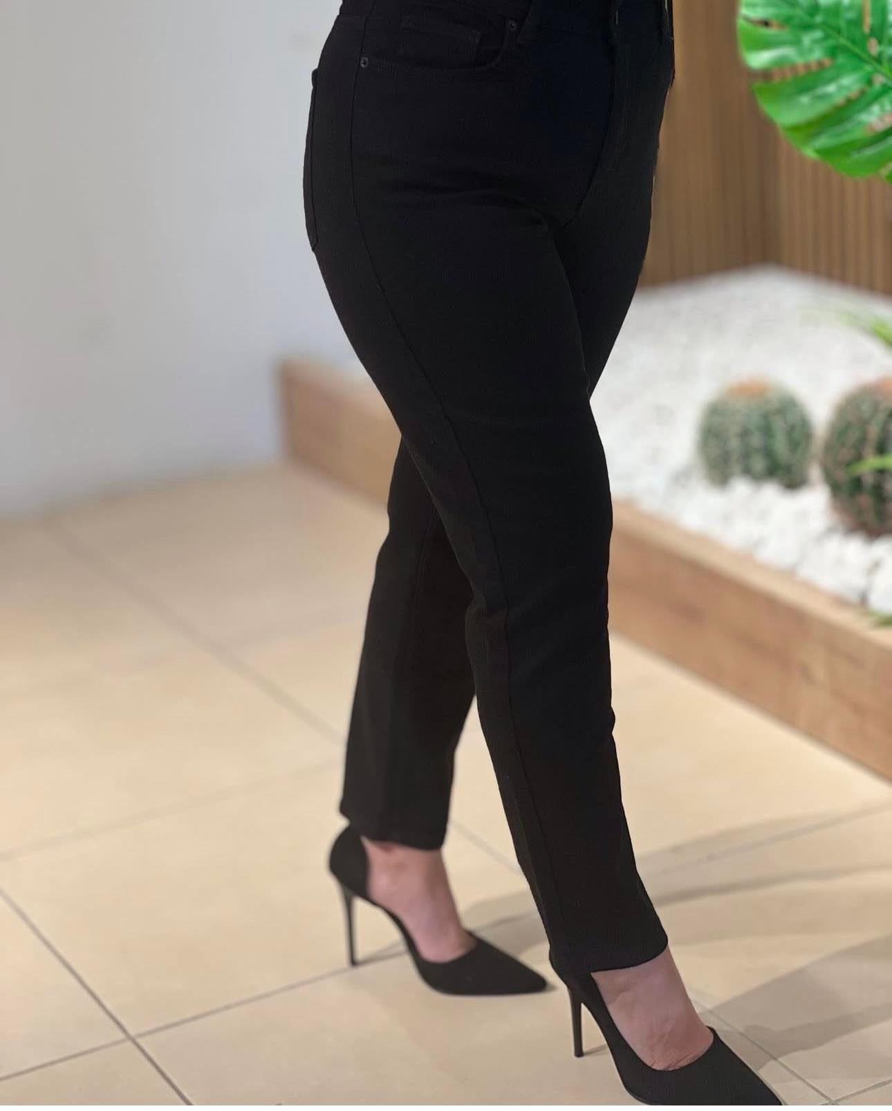 Siyah Full Likralı Jean
