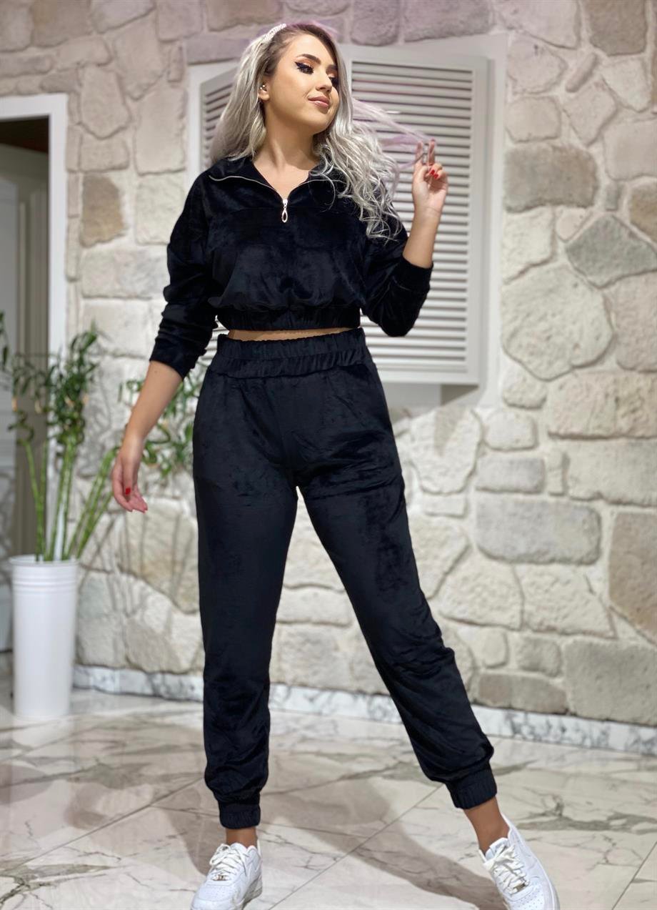 Siyah Kadife Takım 