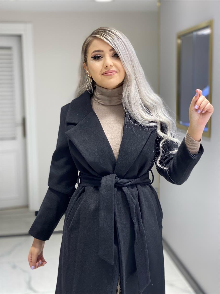 Siyah Kaşe Kaban