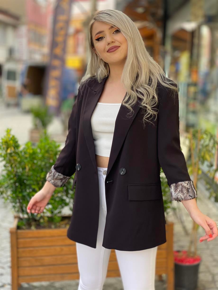 Siyah Oversize Kalıp Ceket