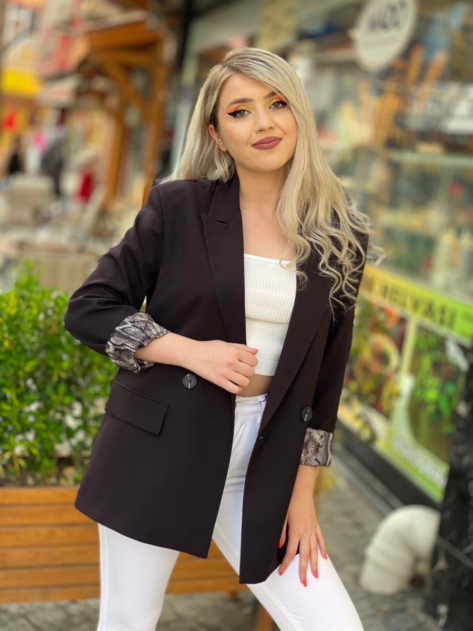 Siyah Oversize Kalıp Ceket