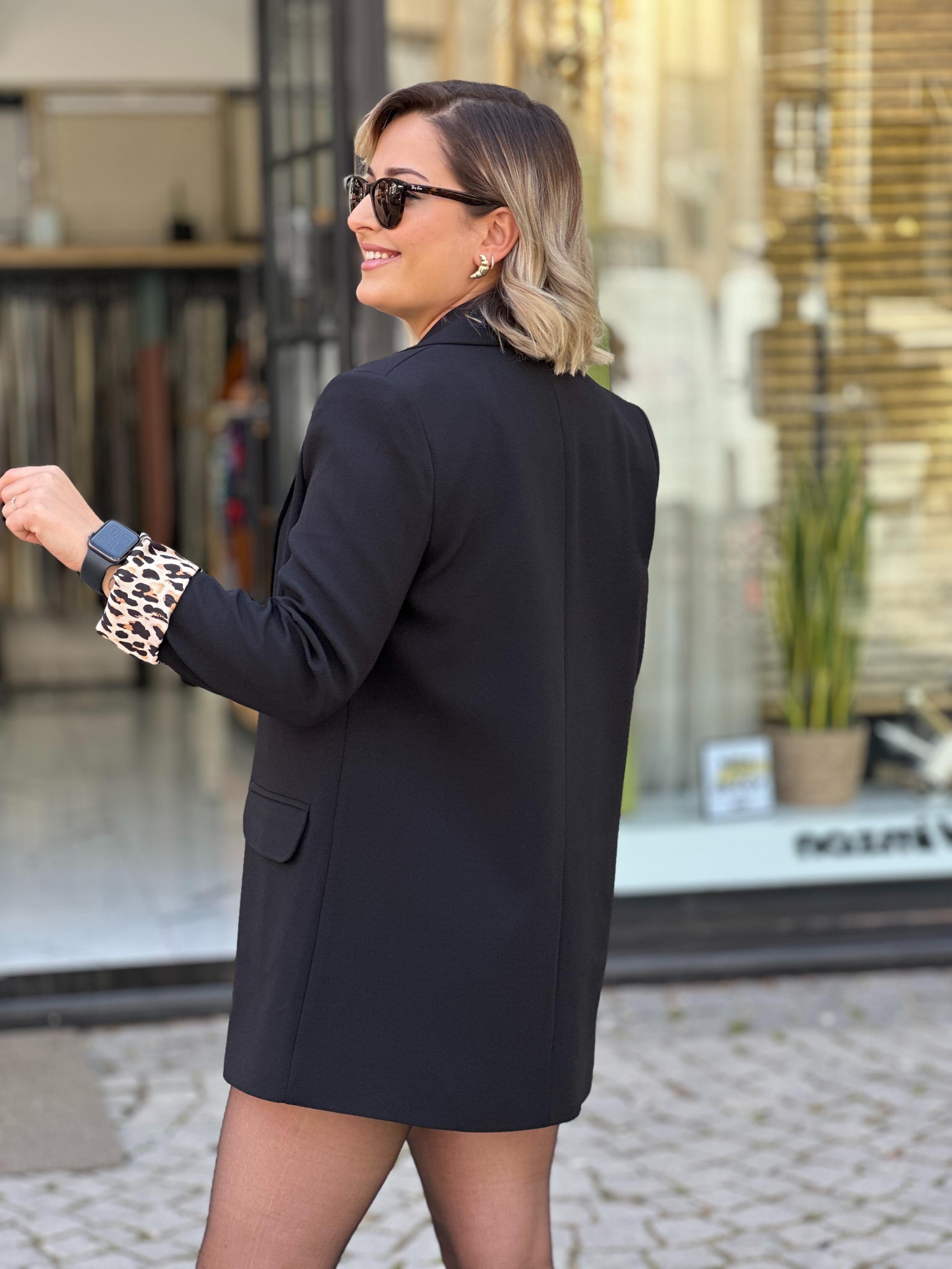Siyah Şal Yaka Blazer Ceket