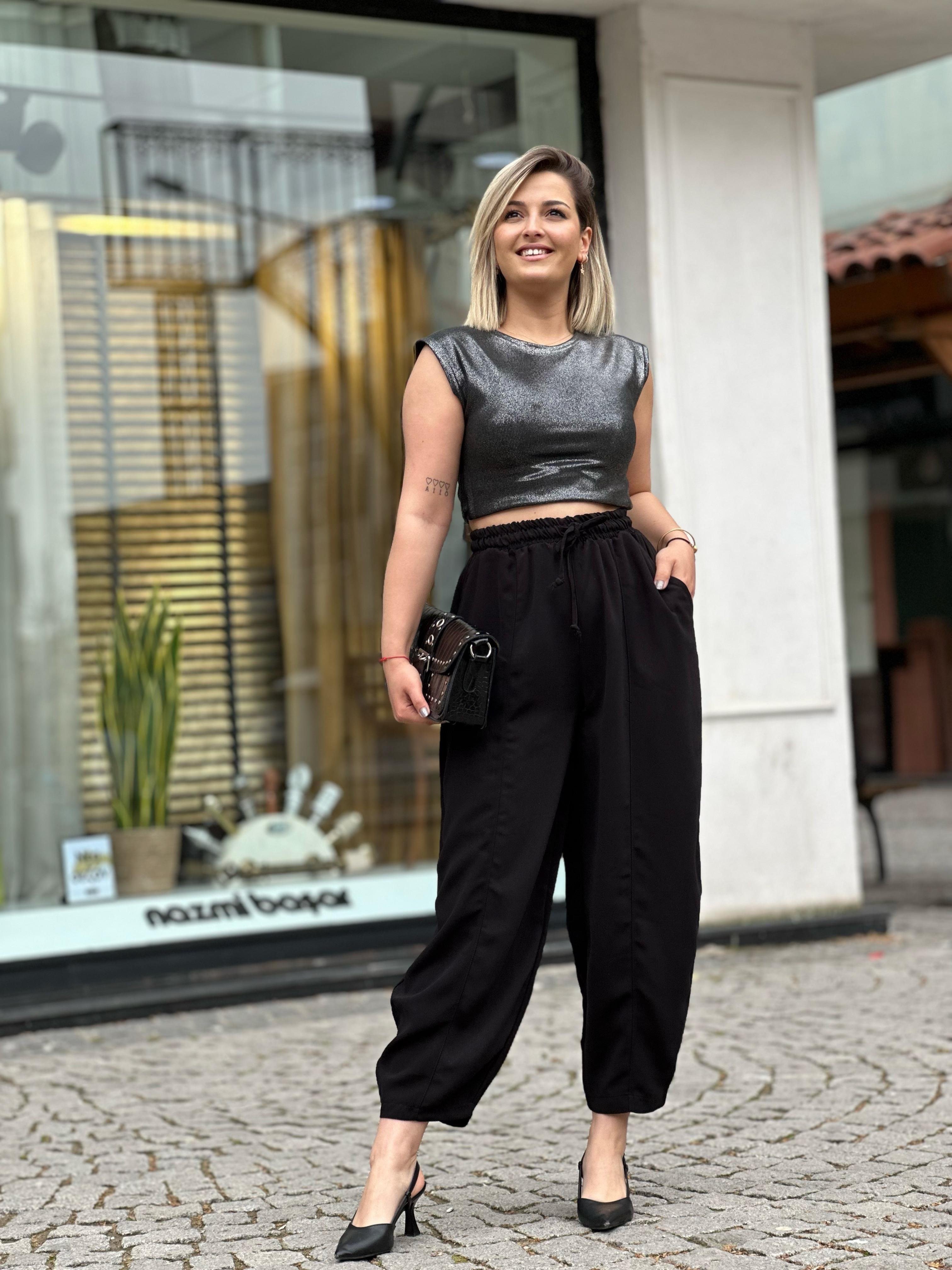 Siyah Şalvar Pantalon 