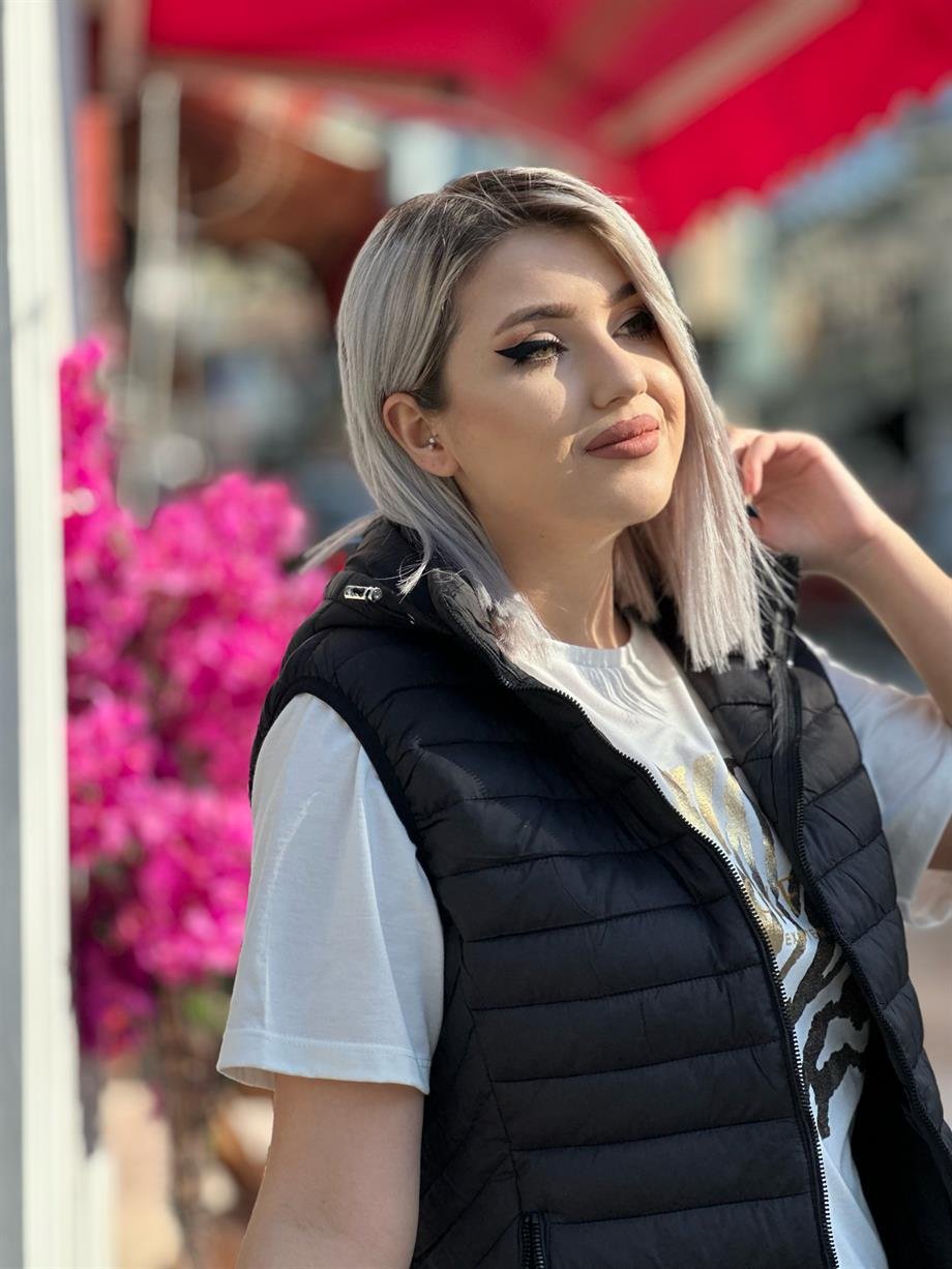 Siyah Şişme İthal Yelek 