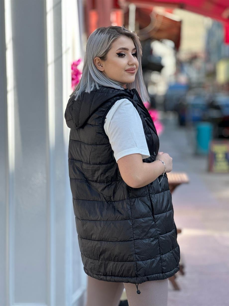 Siyah Şişme İthal Yelek 