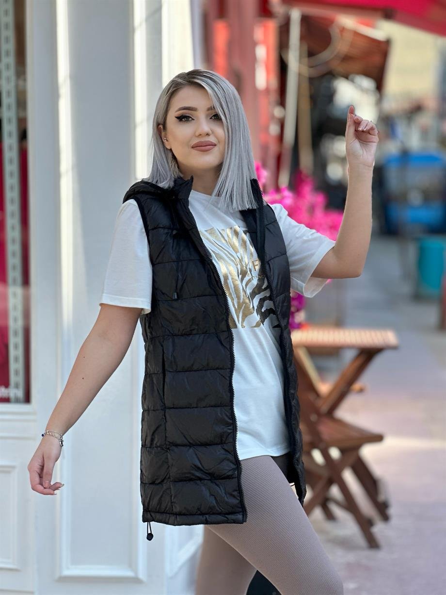 Siyah Şişme İthal Yelek 