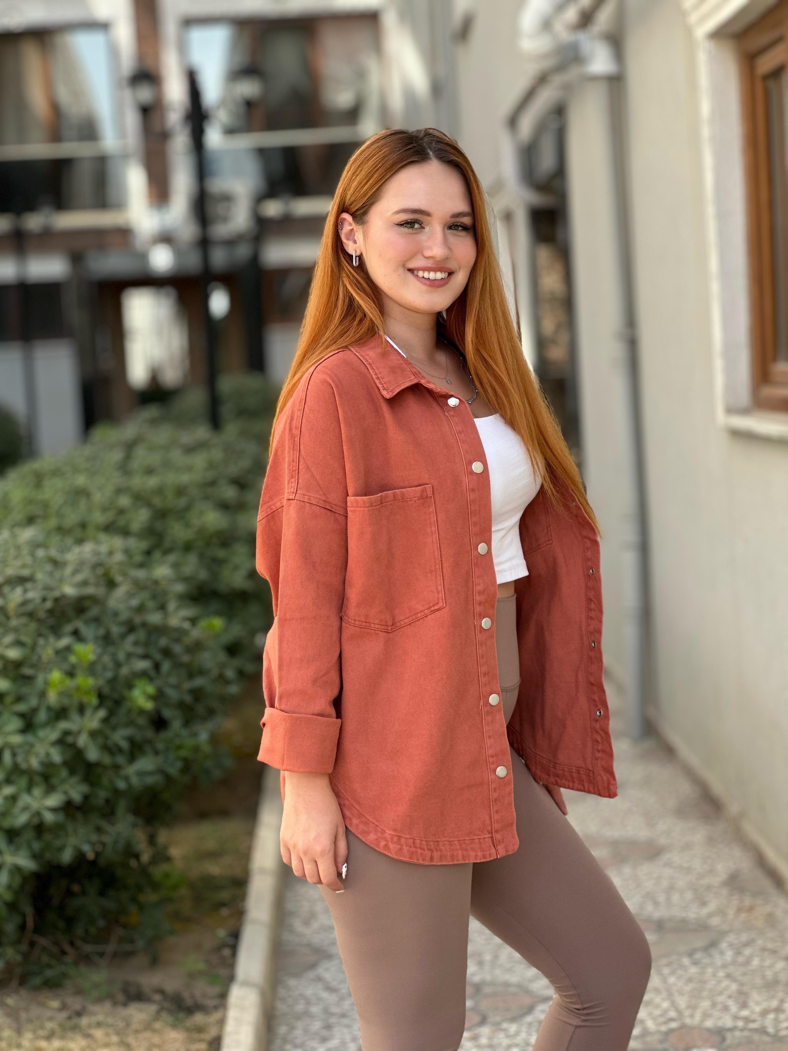 Tarçın Gabardin Gömlek