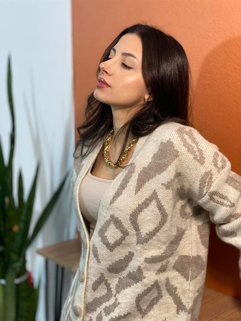 Taş Leopar Hırka