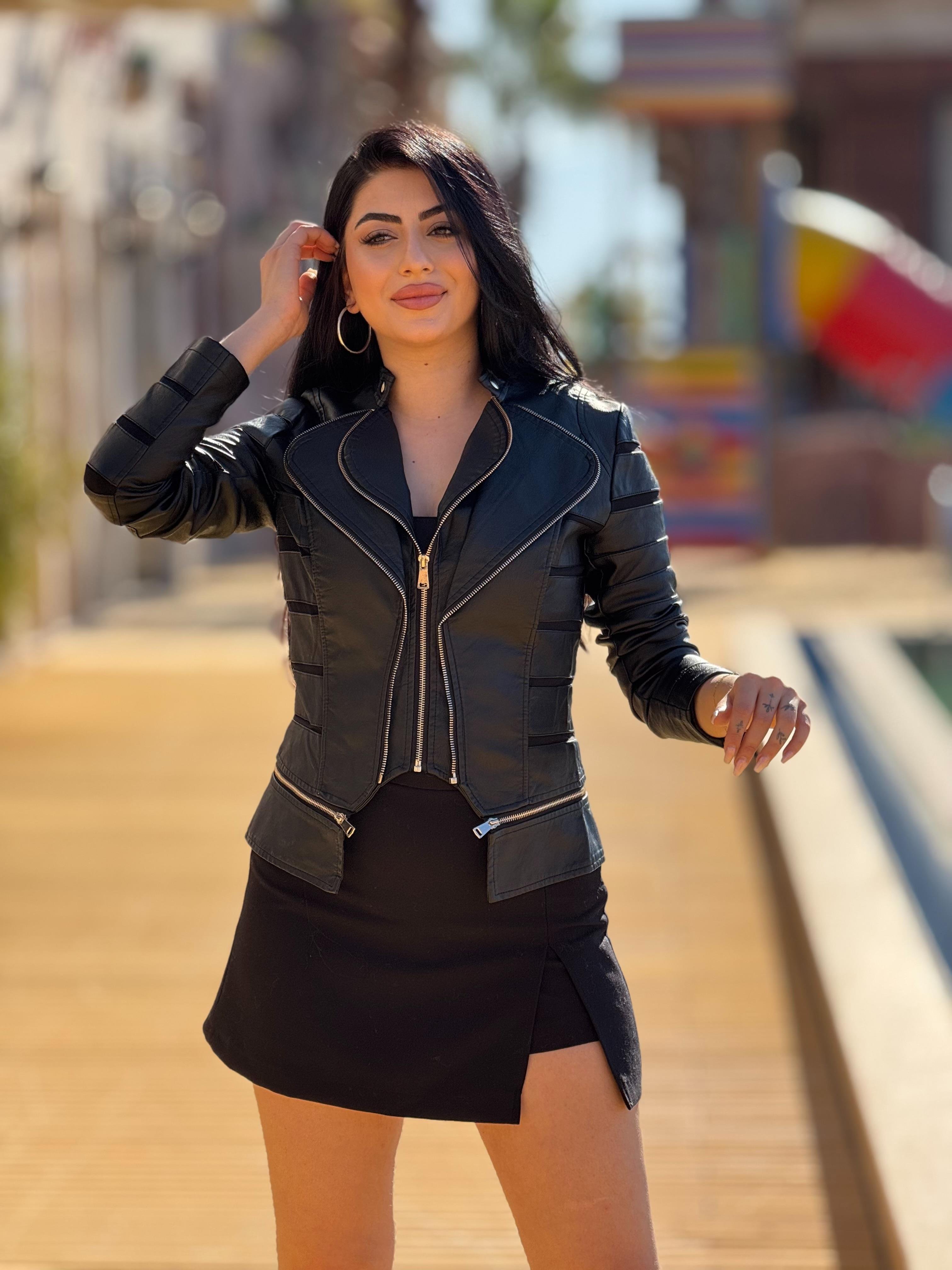 Tasarım Deri Ceket