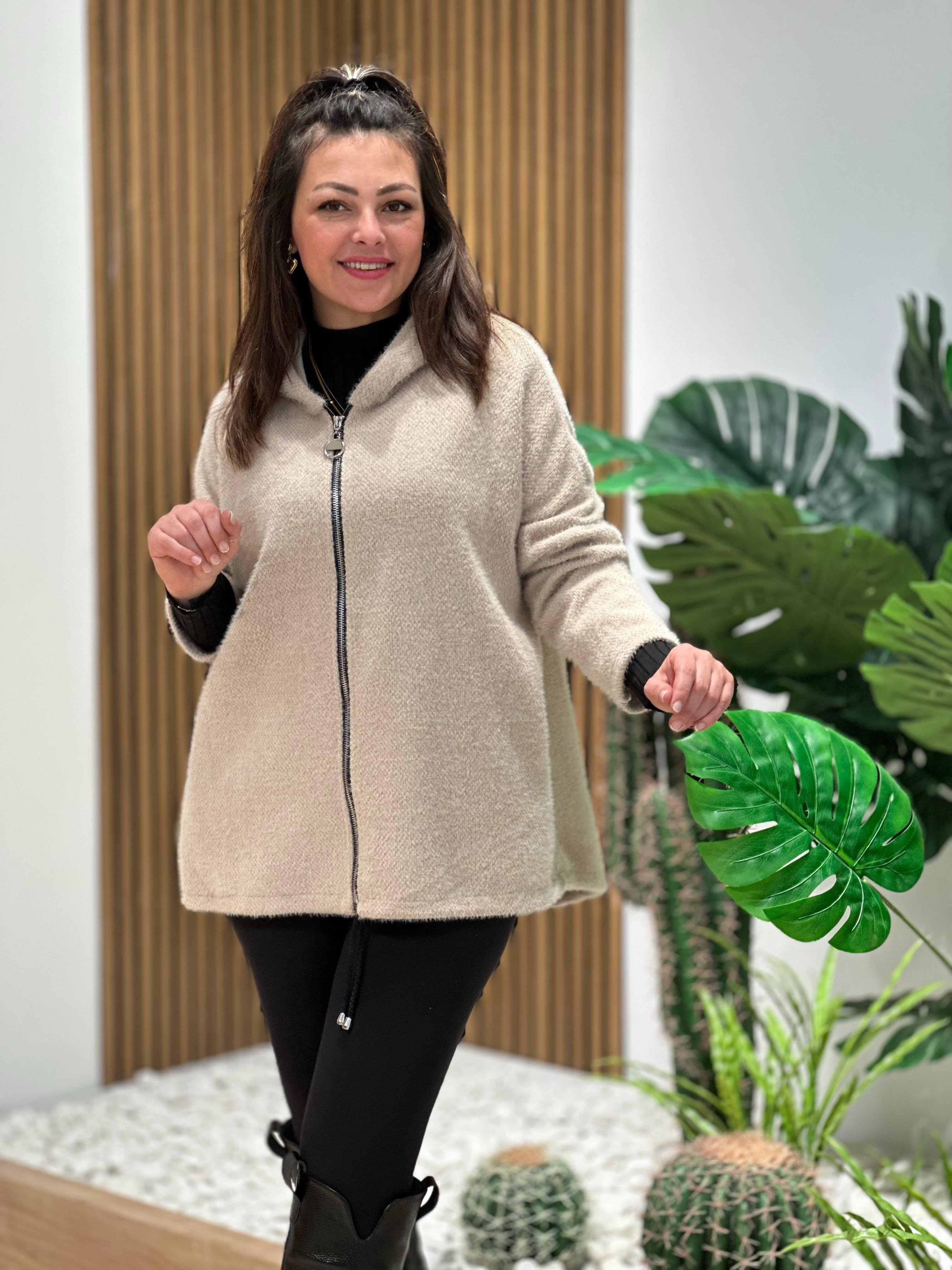 Tedyy Oversize Kapüşonlu Ceket