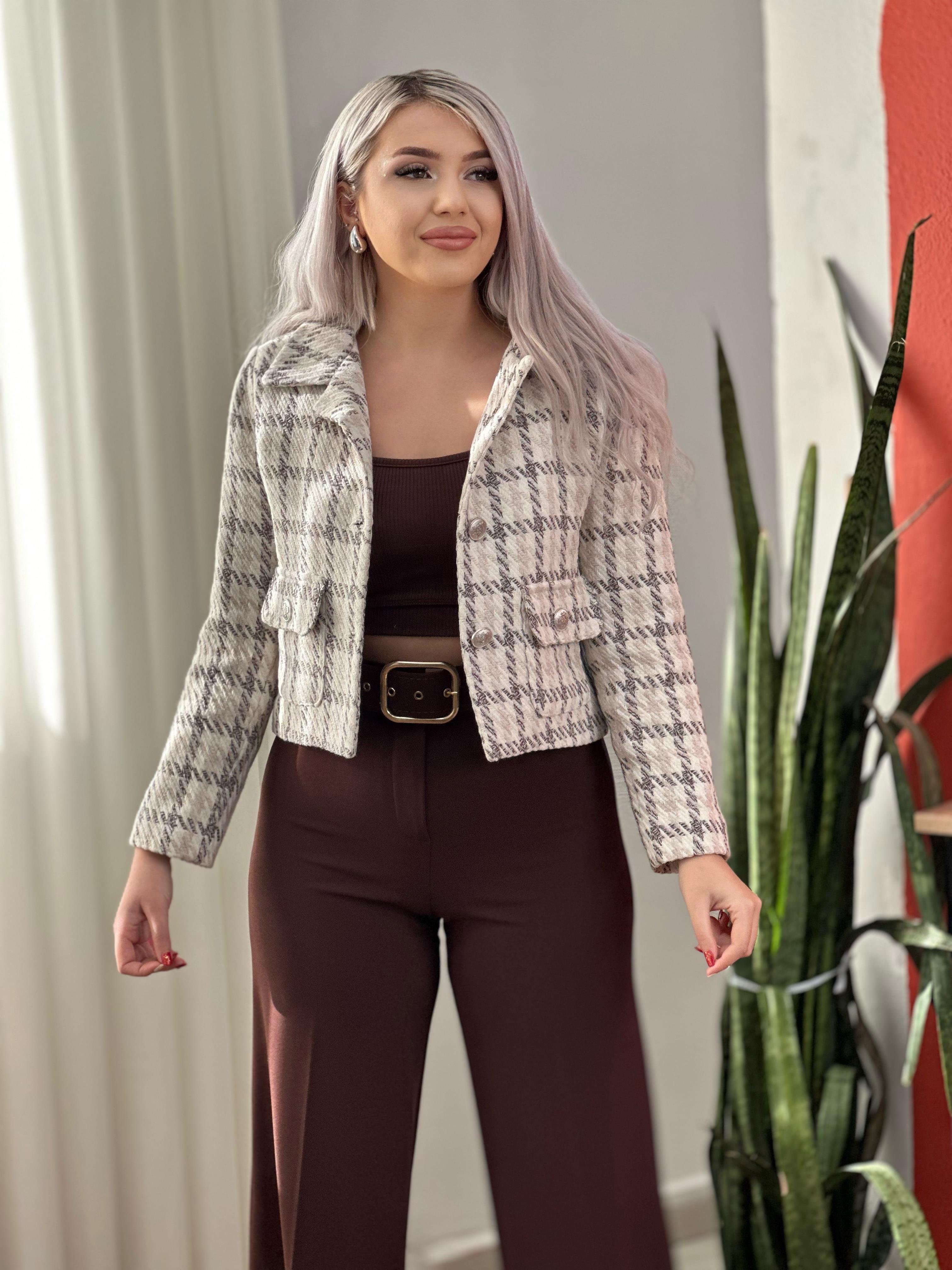 Torba Cepli Crop Ceket