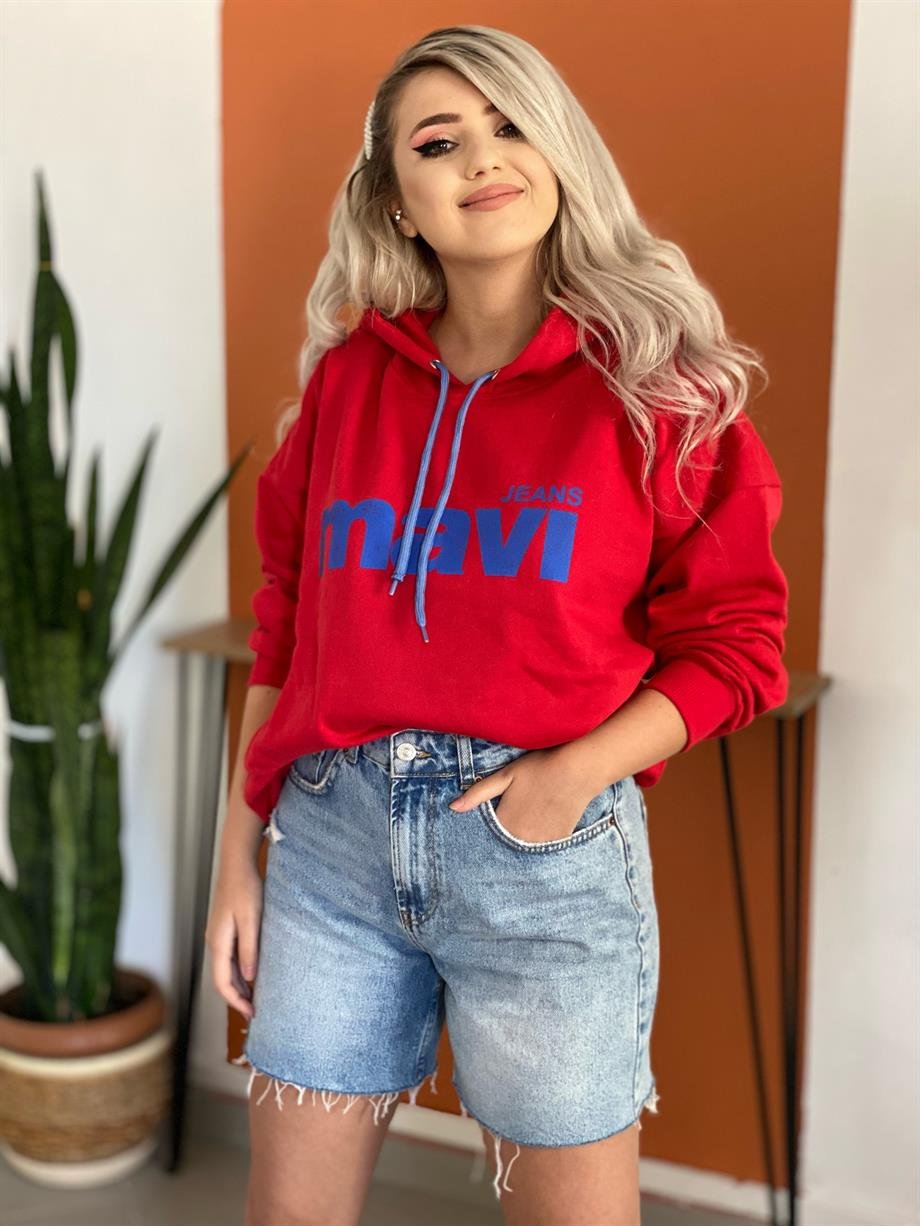 Unısex Kırmızı Sweat 