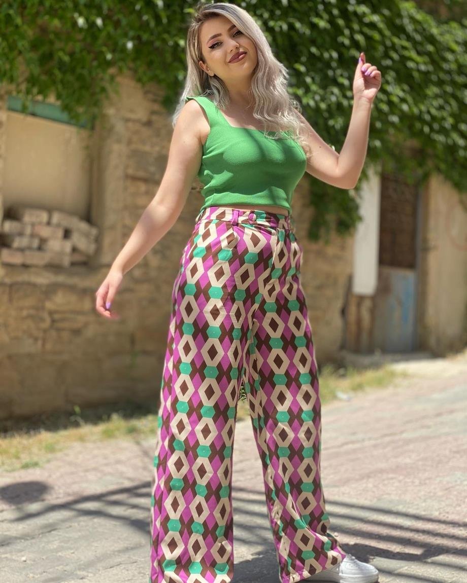 Zara Model Pamuk Saten Pantalon 