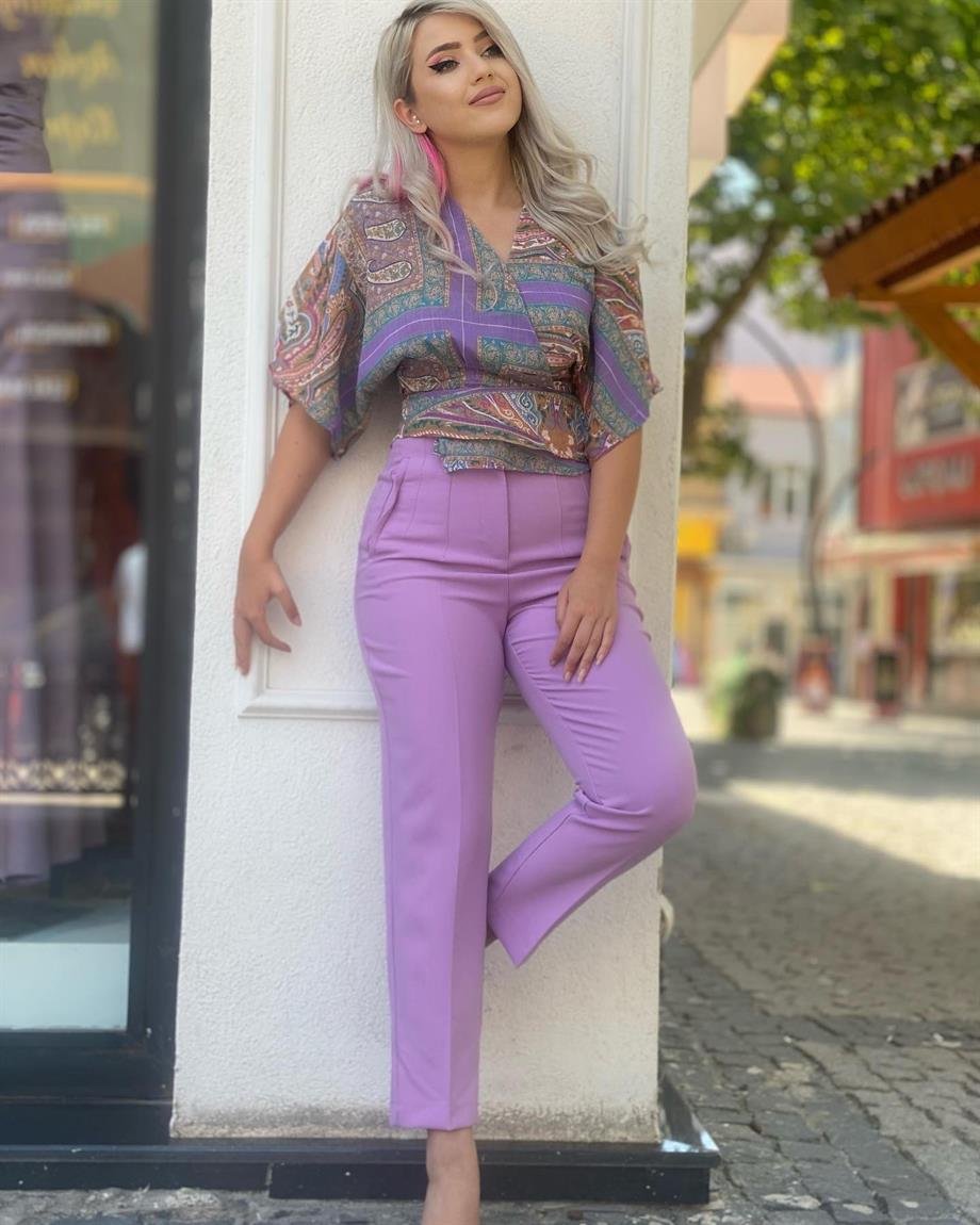 Zr Marka Lila Pantolon 