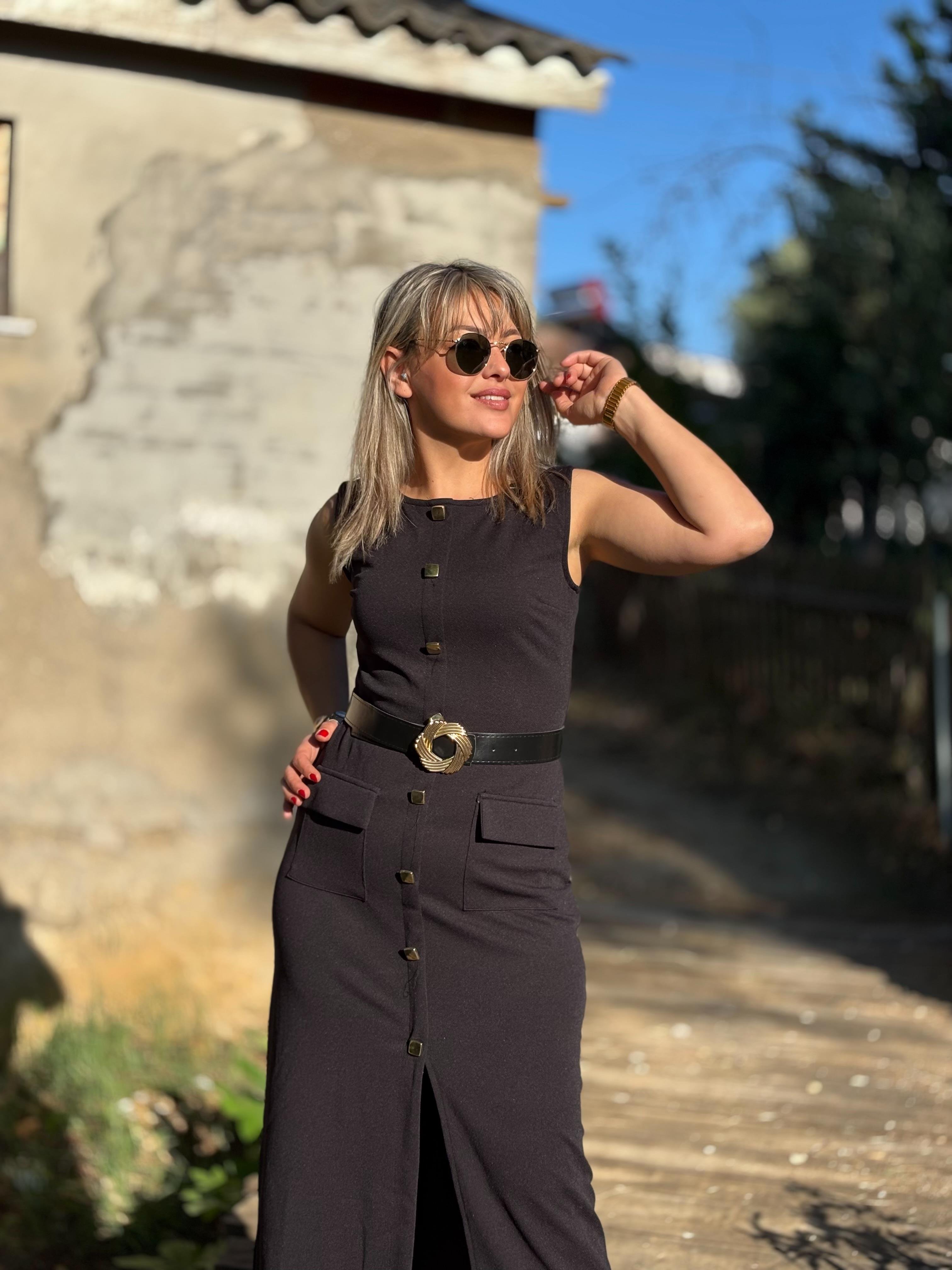 Zr Model Kemerli Elbise