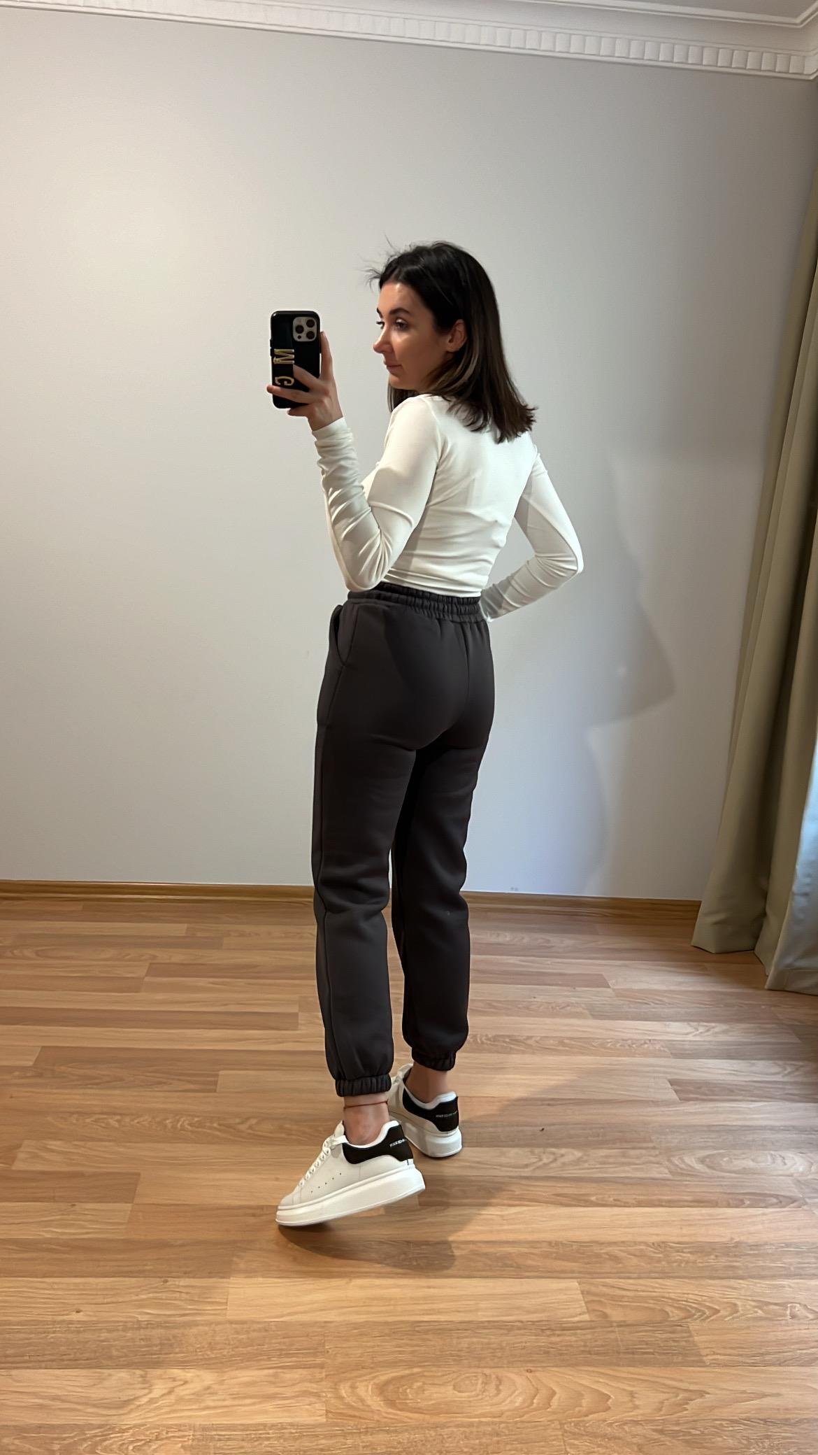 ANTRASİT ÜÇ İPLİK ŞARDONLU JOGGER