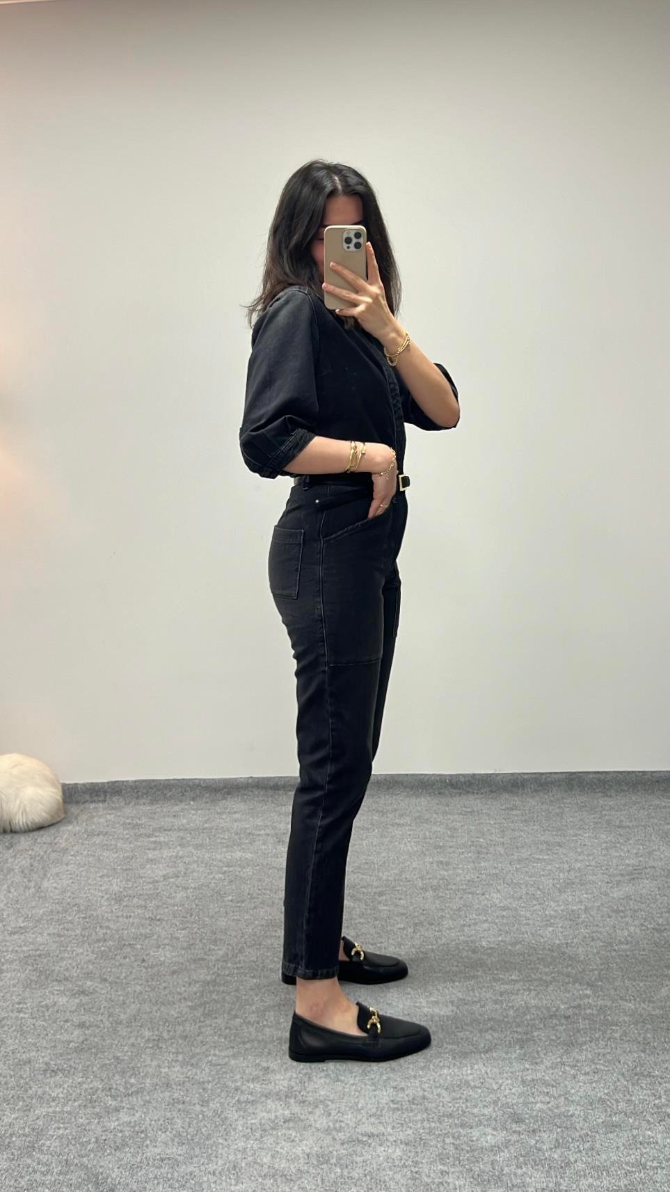 BAHS ANTRASİT DENIM TULUM