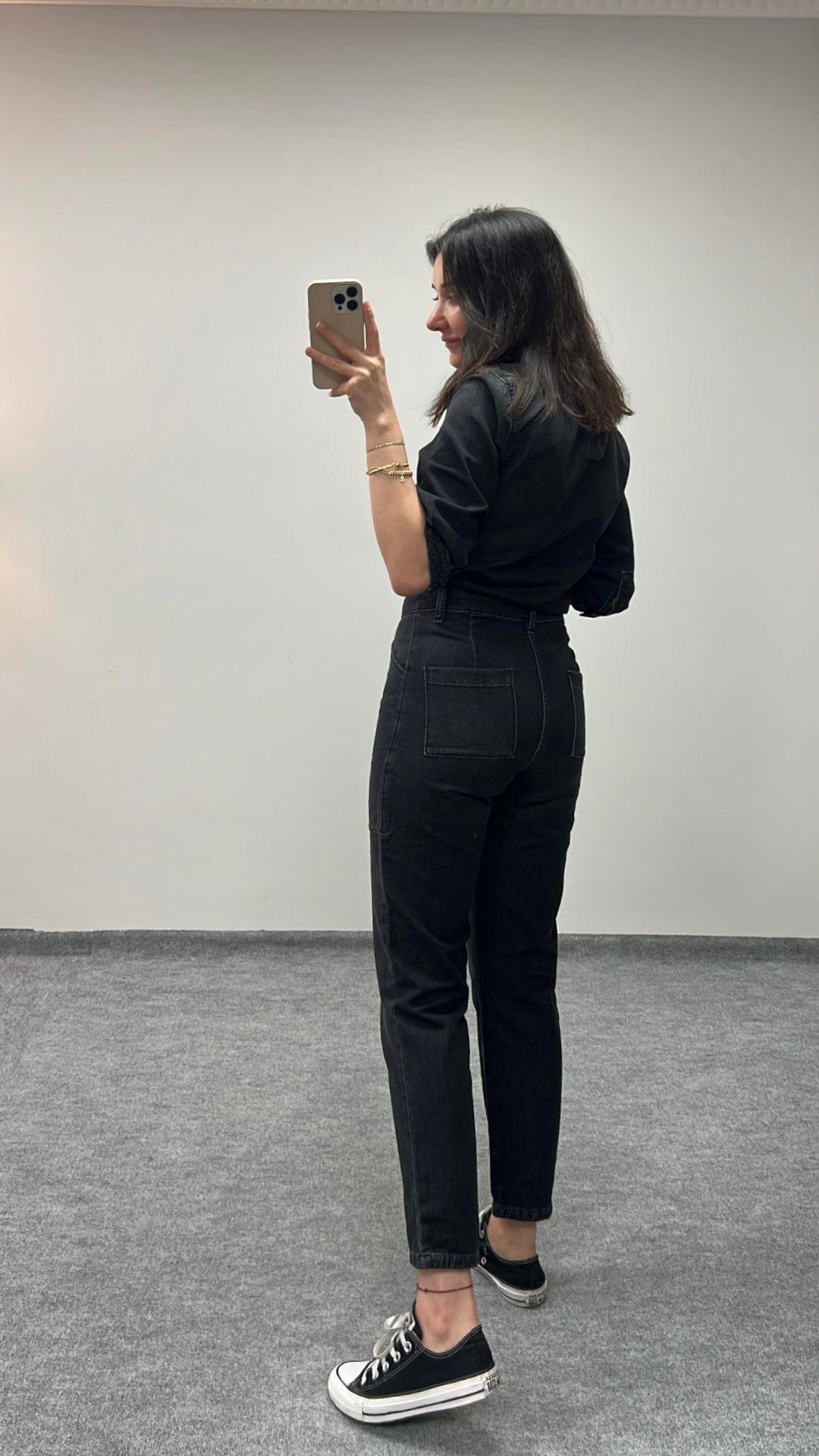 BAHS ANTRASİT DENIM TULUM