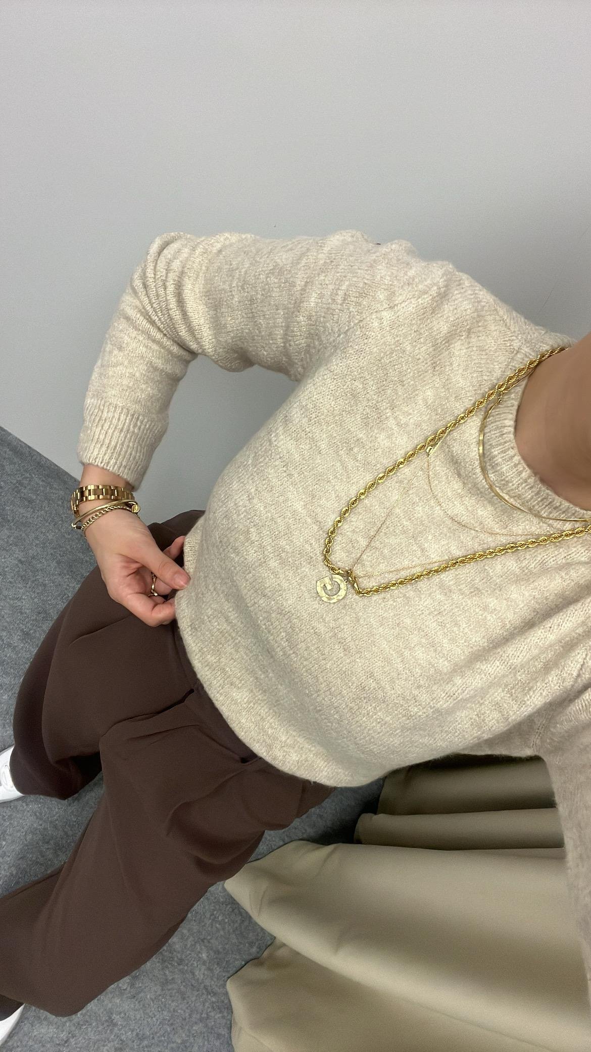 BASIC BEJ YÜNLÜ KAZAK