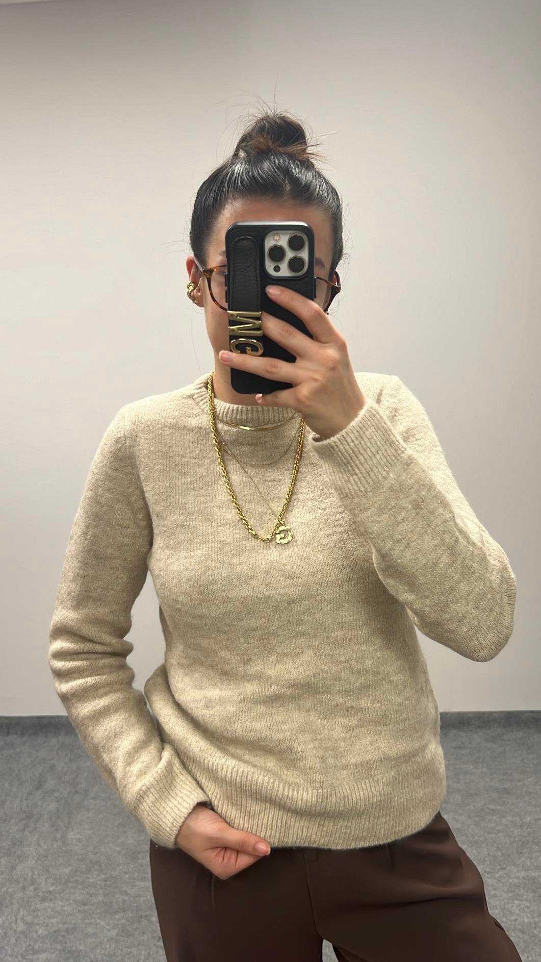 BASIC BEJ YÜNLÜ KAZAK