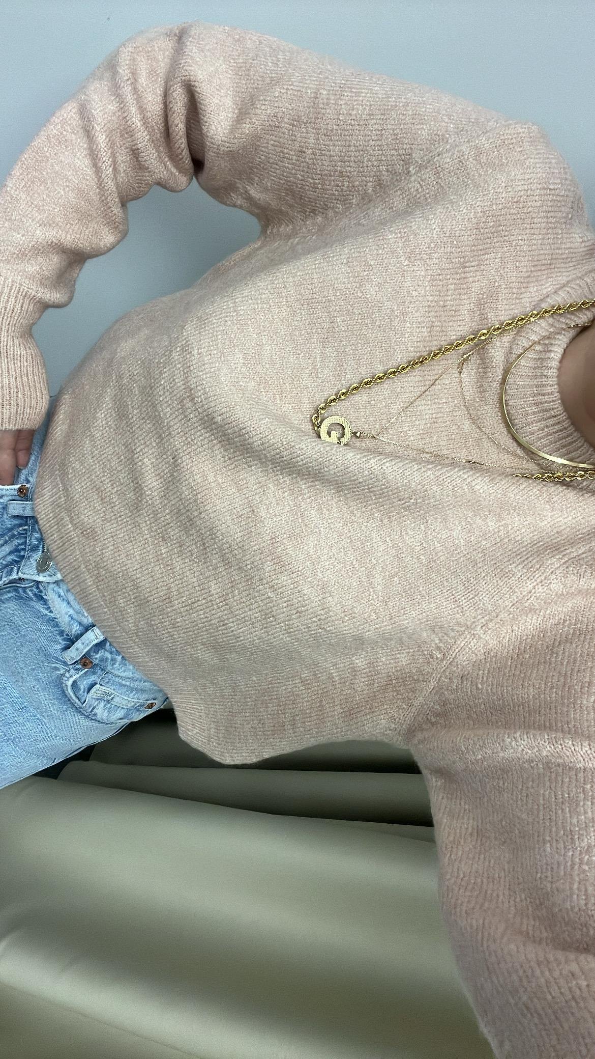 BASIC GÜL KURUSU YÜNLÜ KAZAK