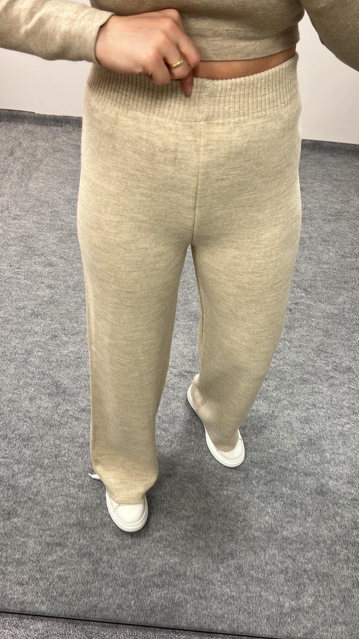 BEJ SIK ÖRME TRİKO PANTOLON