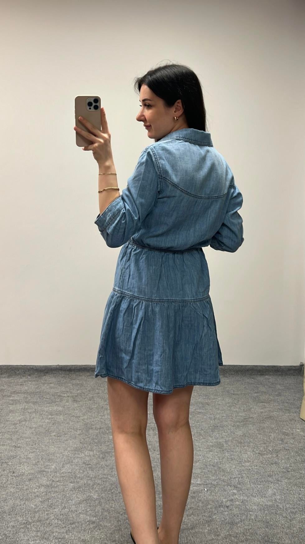 B&H MAVİ DENİM ELBİSE