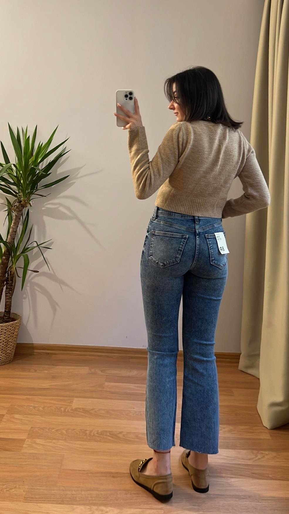 CAMEL YUMUŞAK DOKULU CROP KAZAK