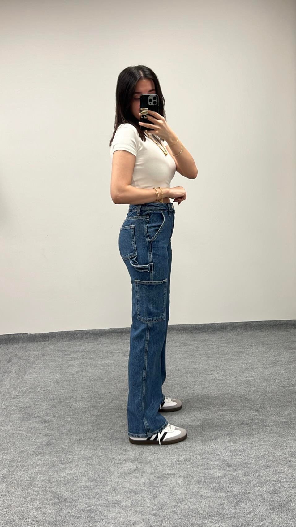 CANS MAVİ KARGO JEAN