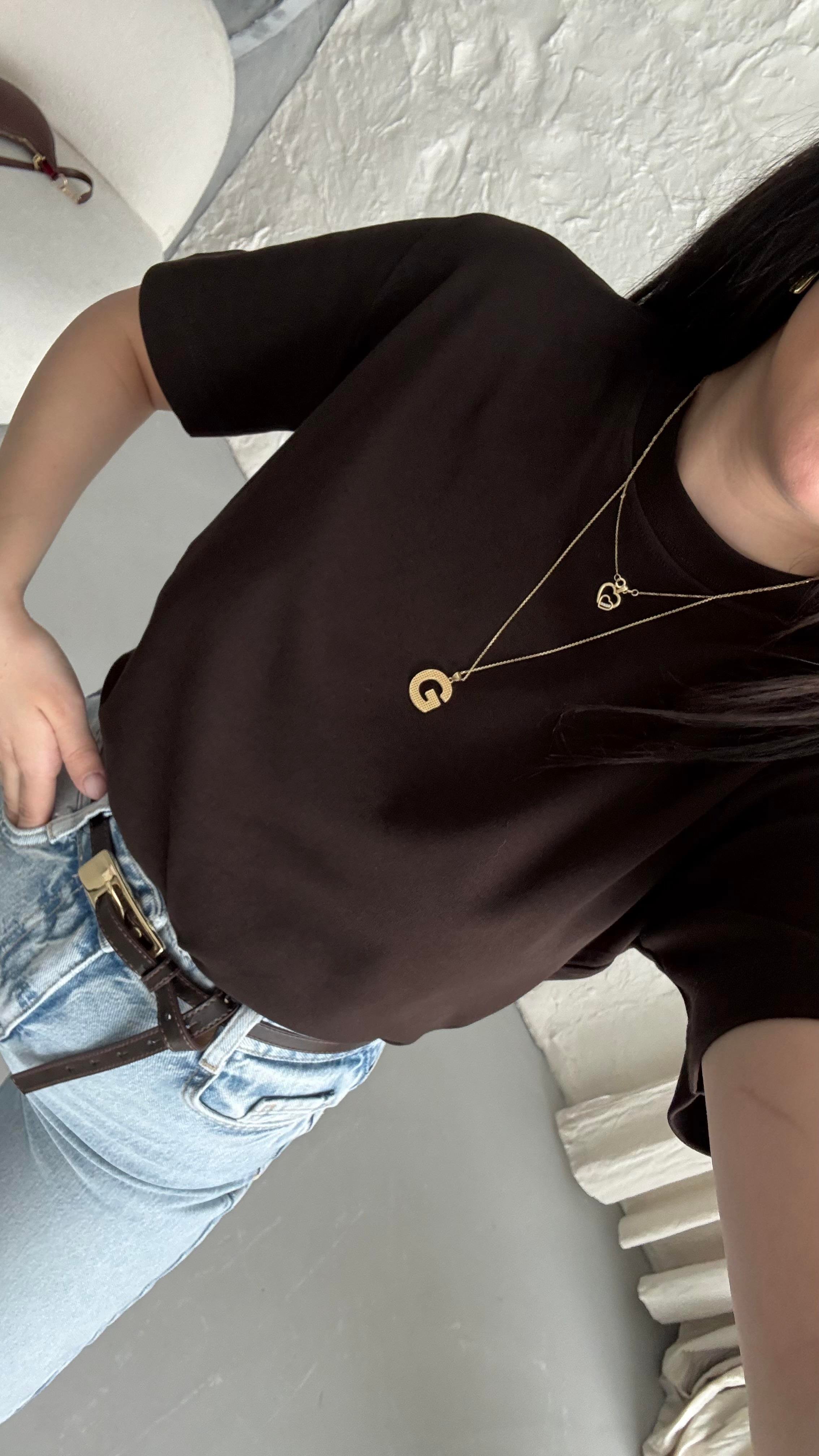 Cas Acı Kahve Basıc Tişört