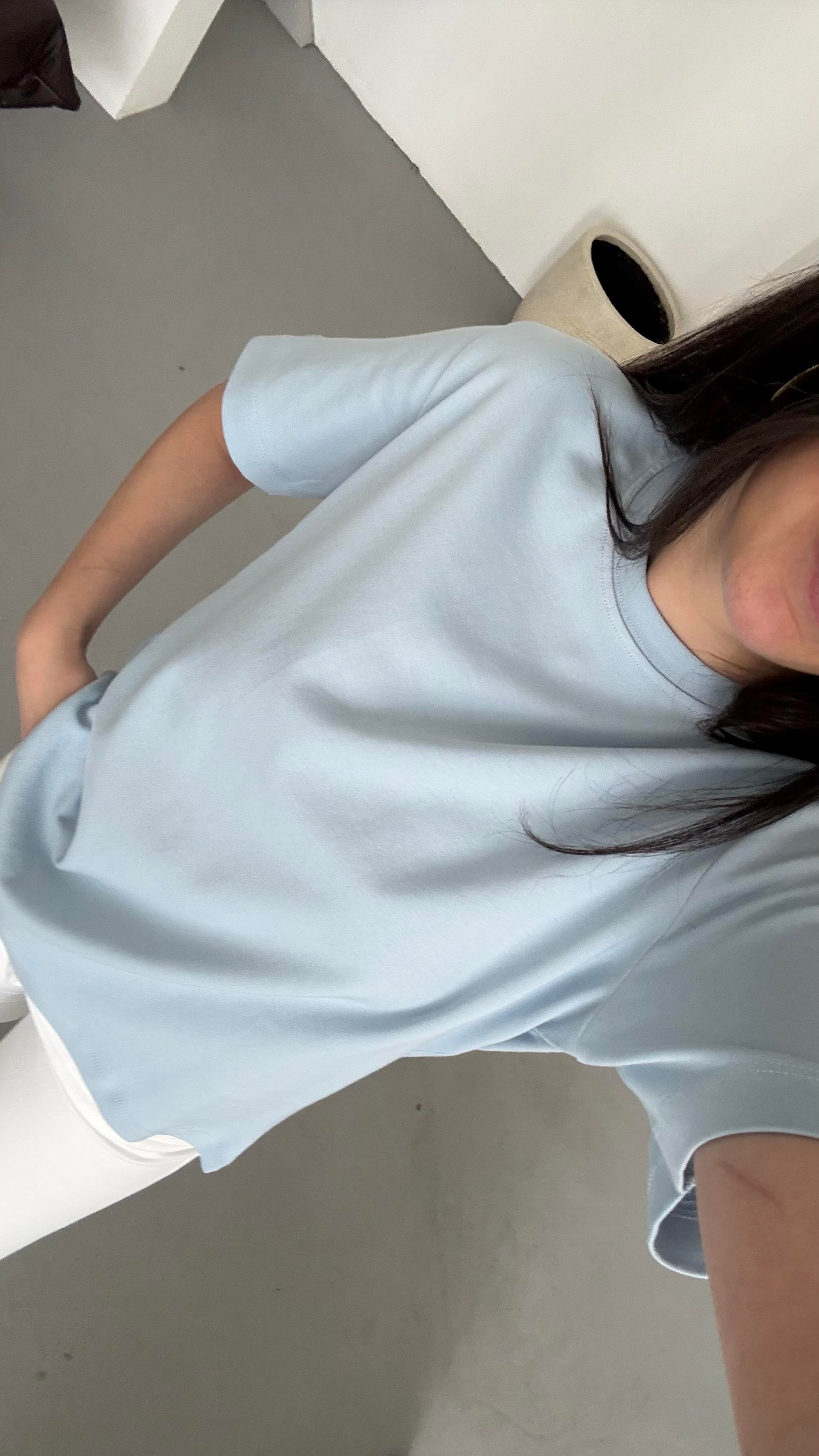 Cas Bebek Mavi Basıc Tişört