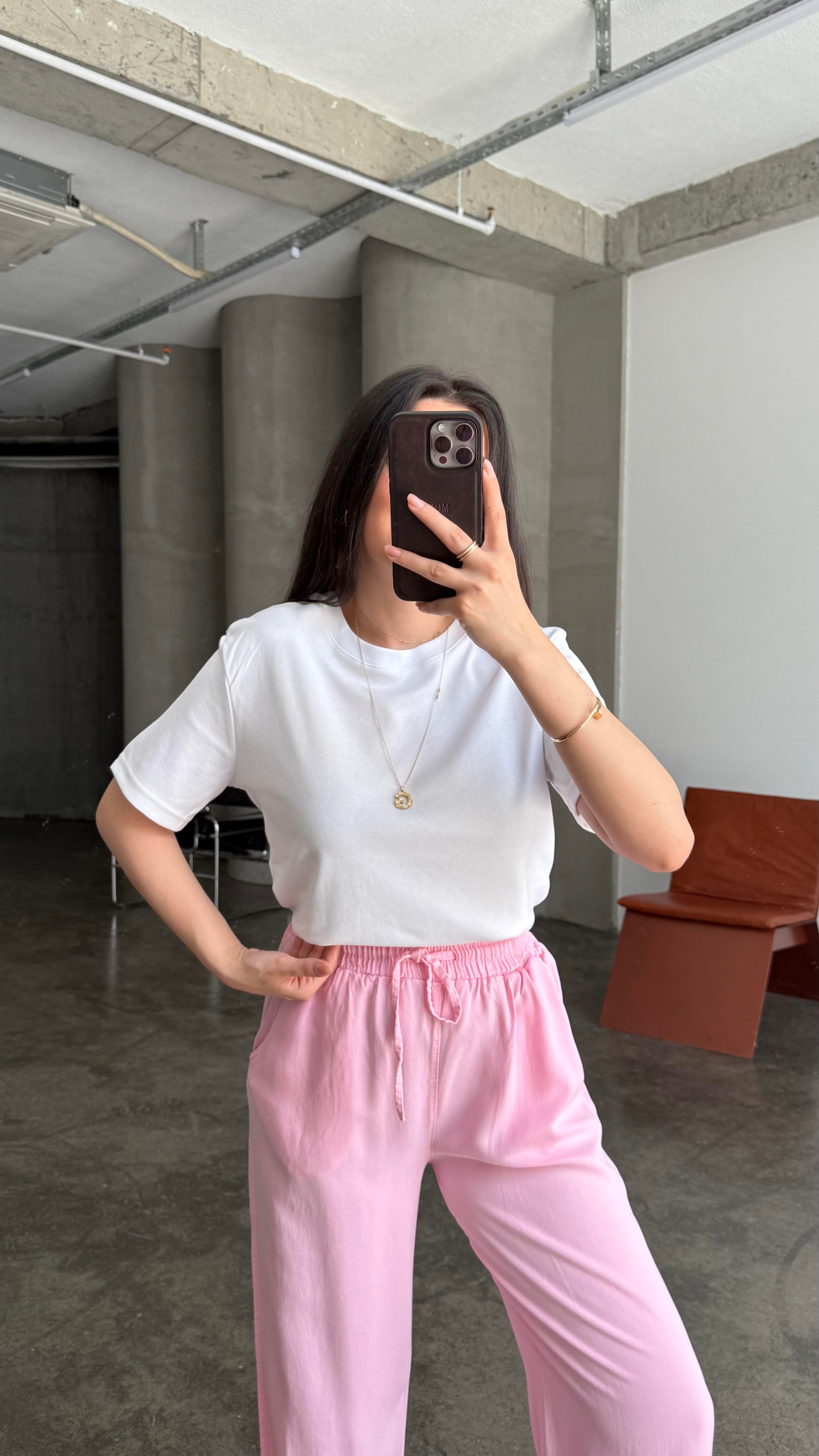 Cas Beyaz Basıc Tişört