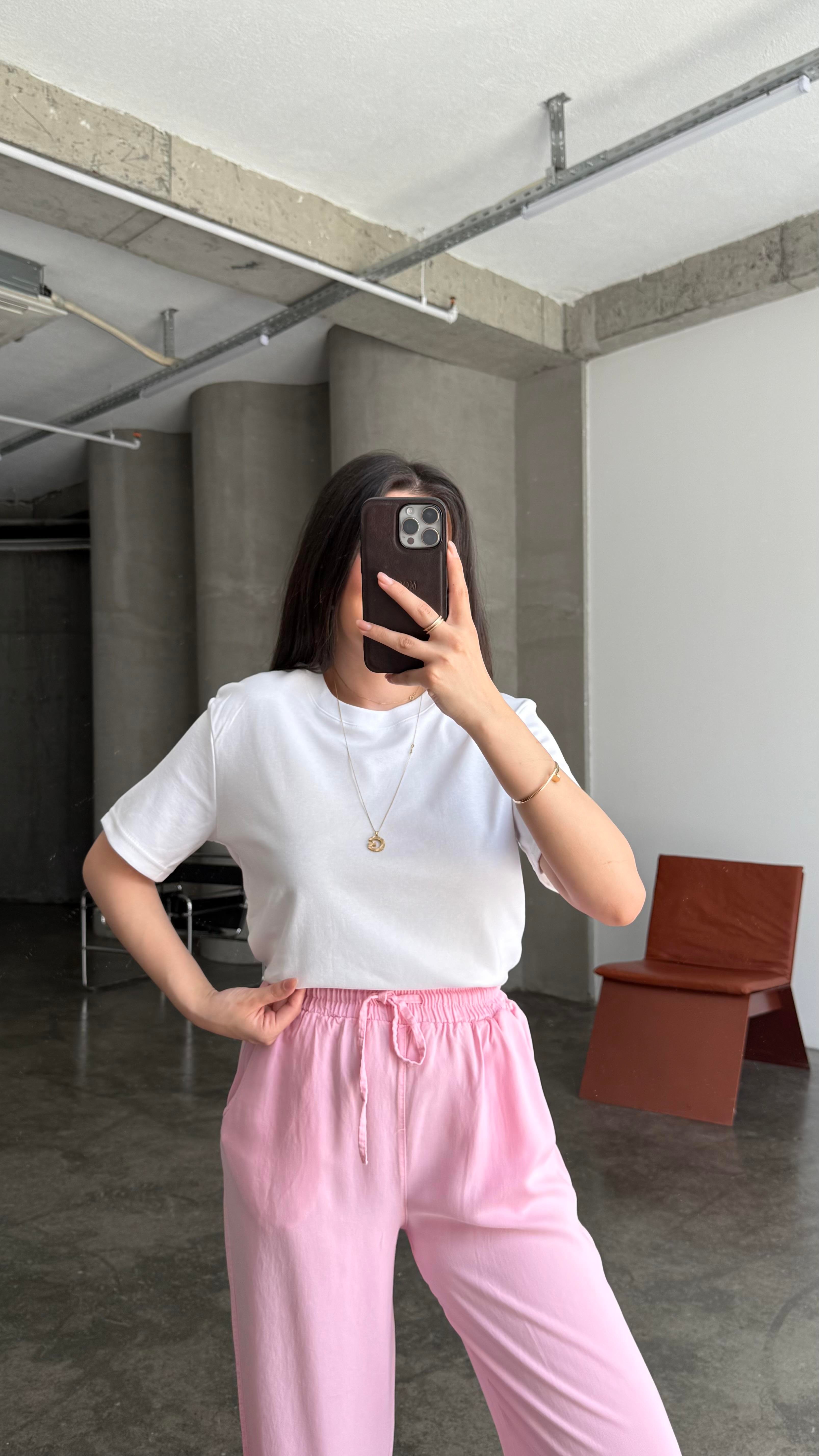 Cas Beyaz Basıc Tişört